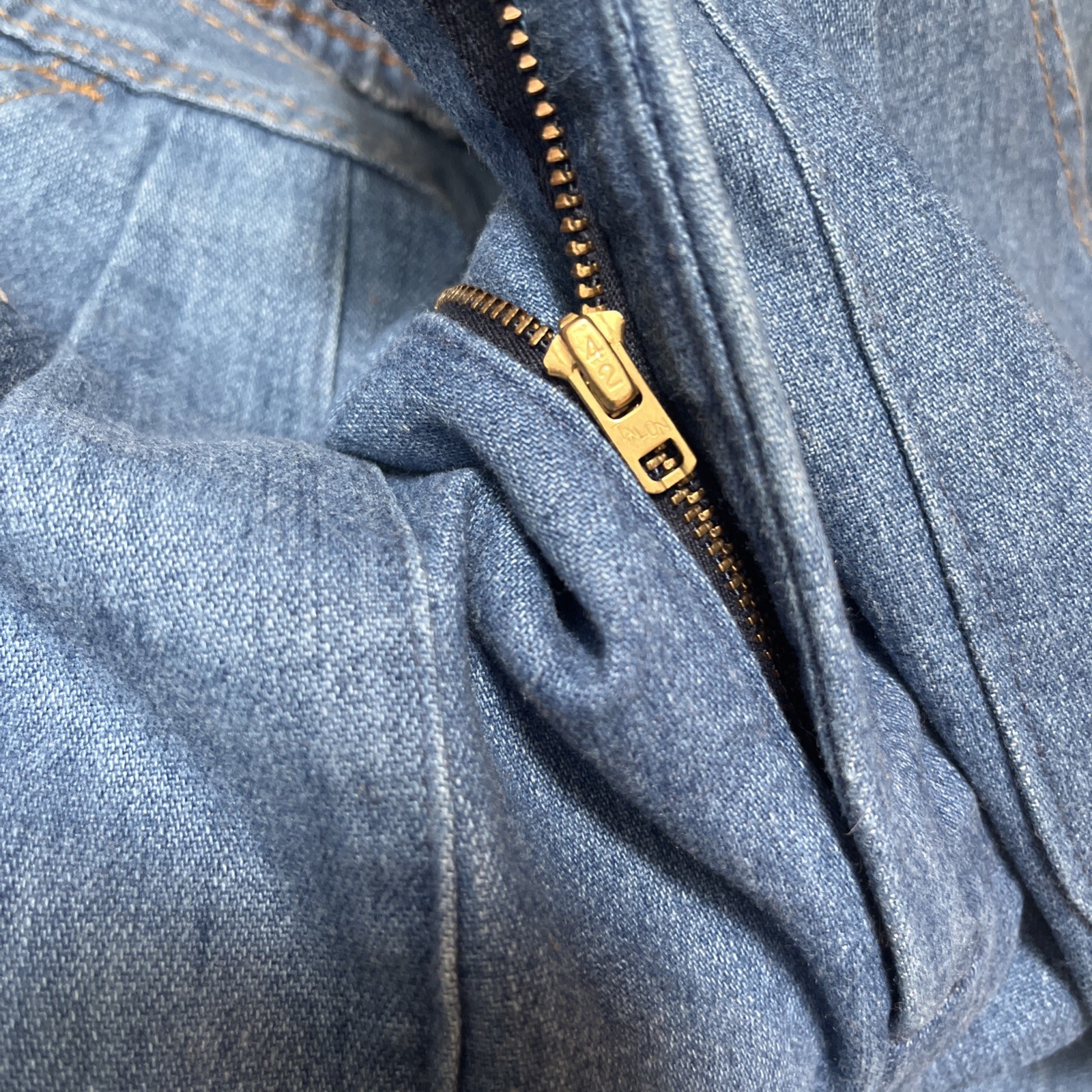 Vintage Levi’s Wide Leg Flare 60s 70s Talon Zip Orange Tab Denim Jeans