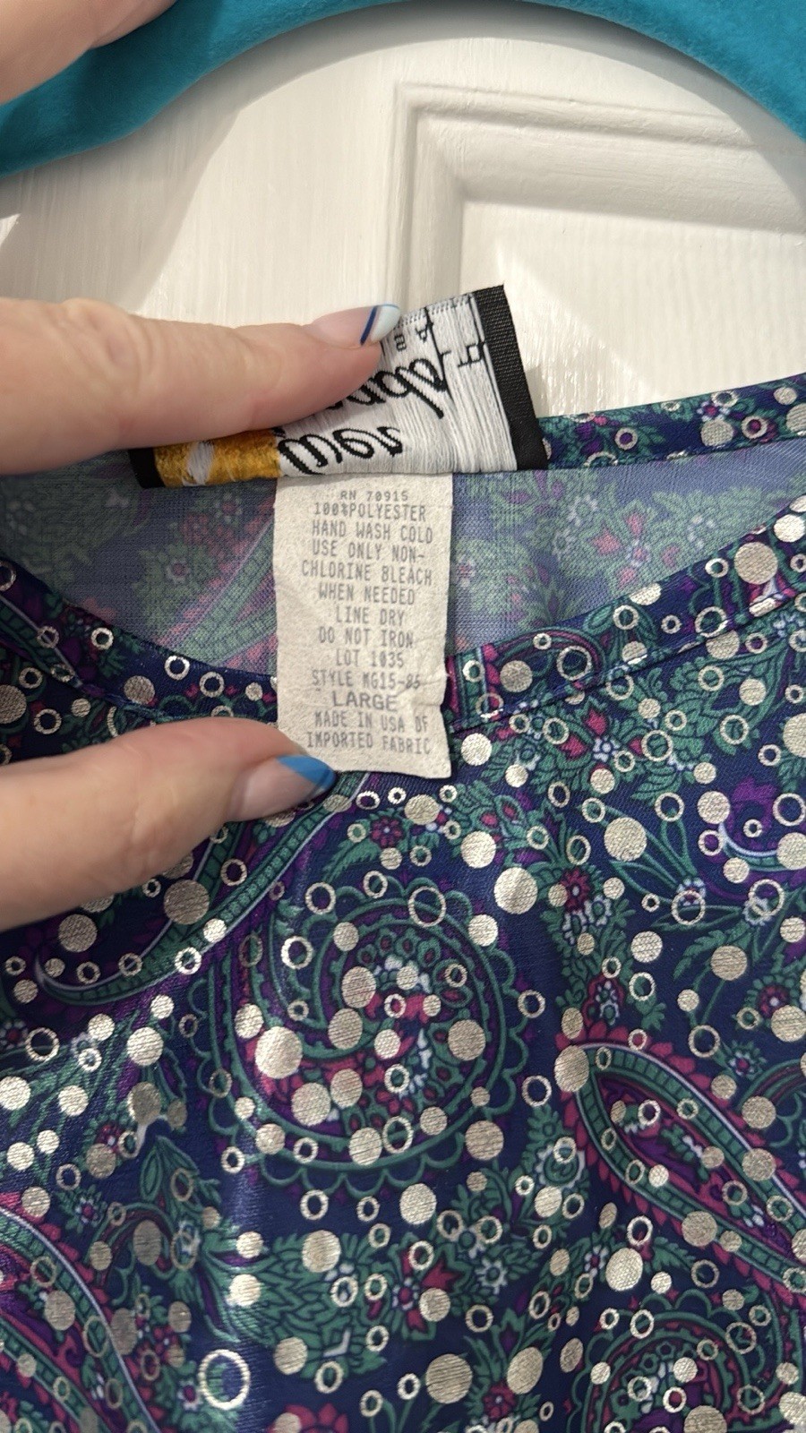 Vintage shirt by silver threads