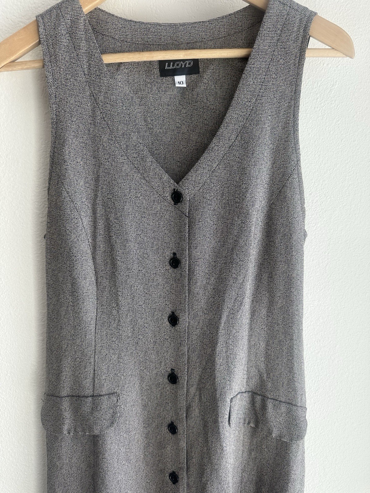 Vintage 90’s Textured Dress with Tie Back Women’s 10 Maxi