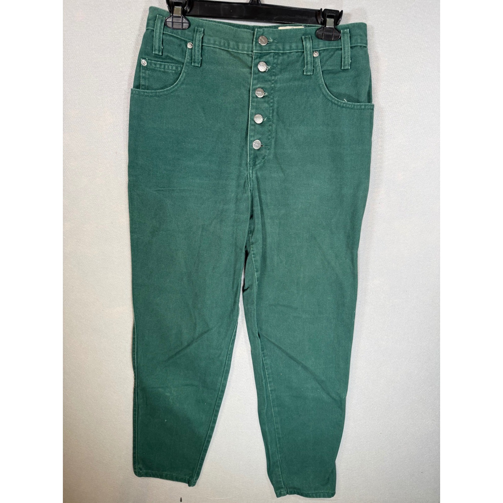 Vintage Sasson High Waisted Button Fly Green Mom Jeans 80s 90s Y2K Women’s 14