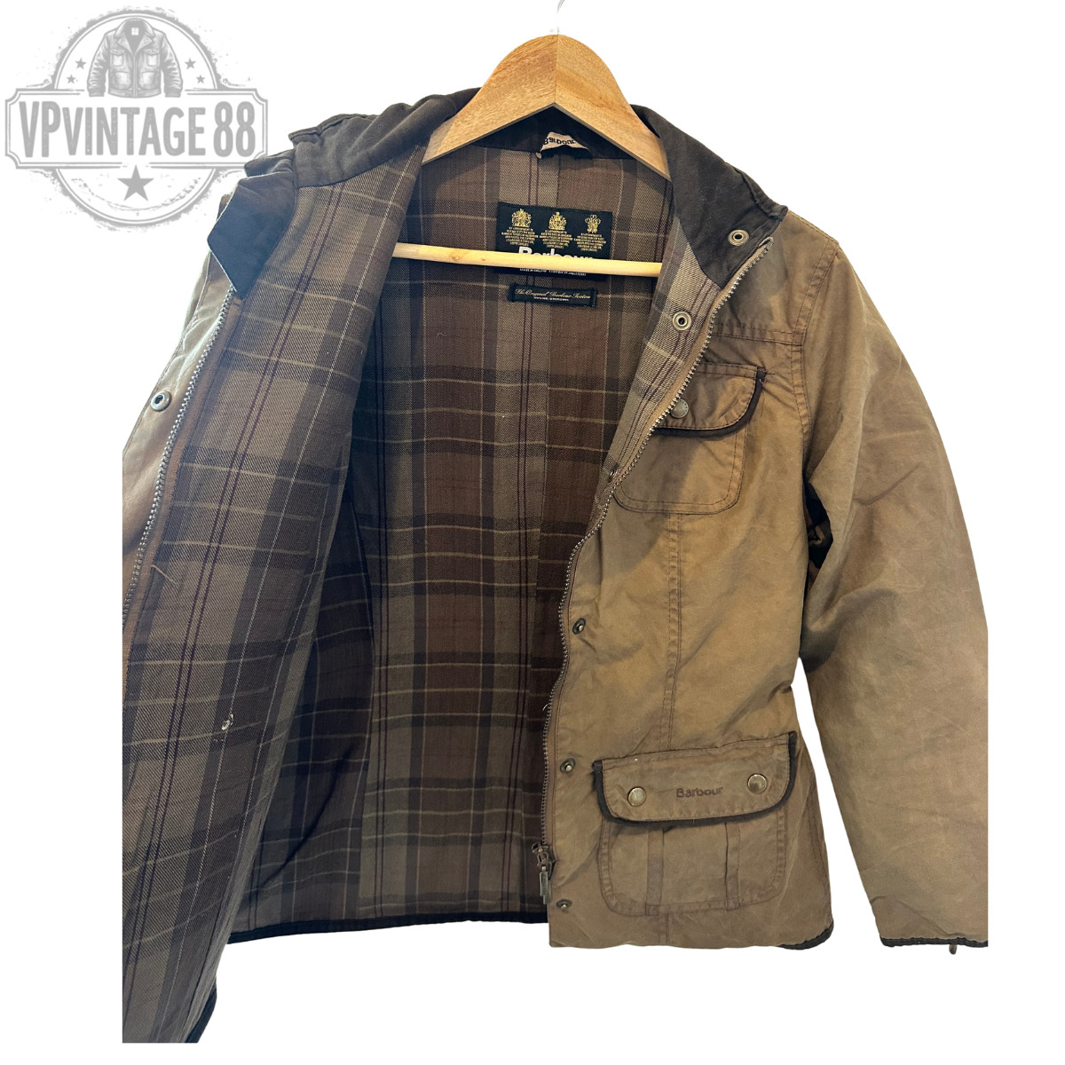Vintage Barbour L1090 Utility Waxed Jacket Original Heritage Made in England