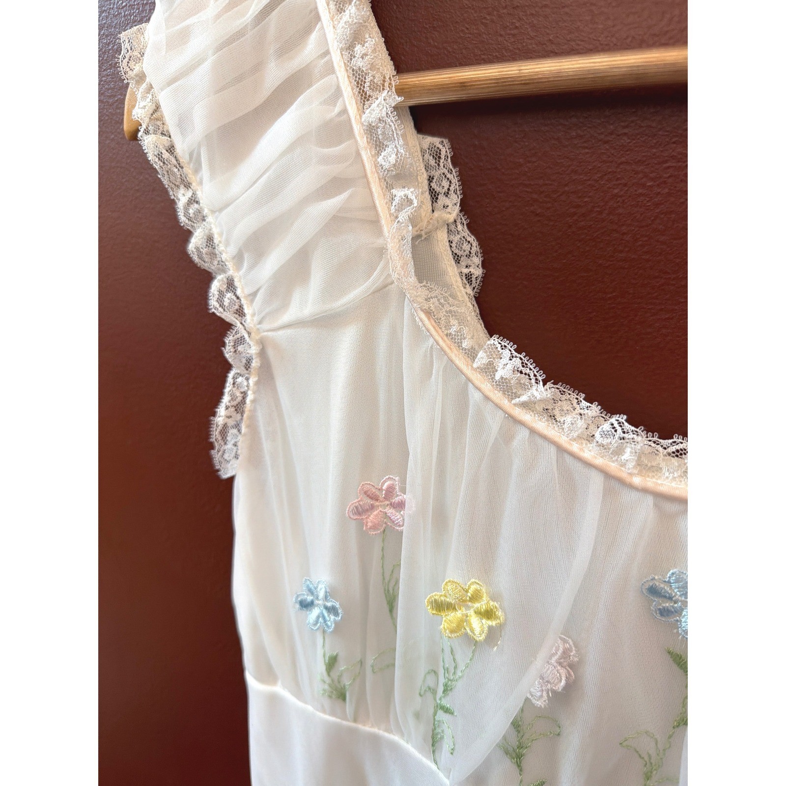 Vintage Miss Siren Peignoir Set Coquette Cottagecore Fairycore Garden Ehereal