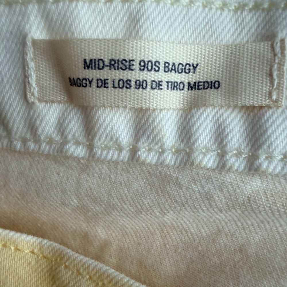 Universal Thread 90s Baggy High Rise Jeans Yellow 14L Long Vintage Fit