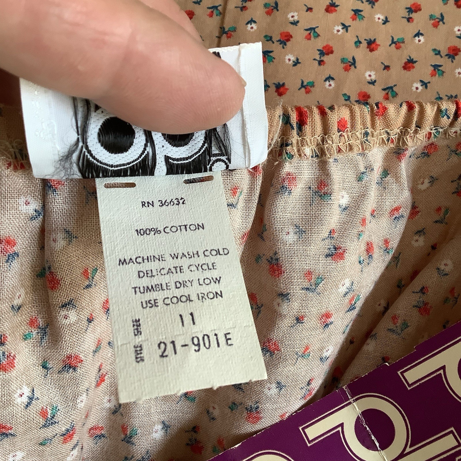 VTG 1970’s PBJ By Jerell Of Dallas Deadstock Ditsy Floral Print Halter Dress