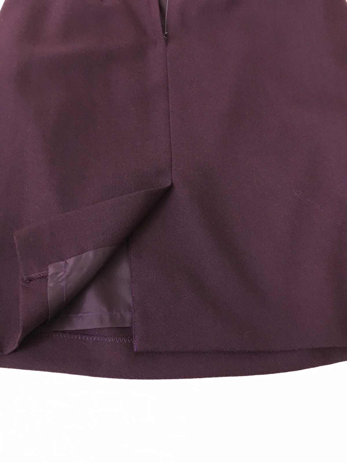 Vintage EMILY 100%Wool StretchWaist Pencil Skirt Jacket Velvet Collar Woman’s 12