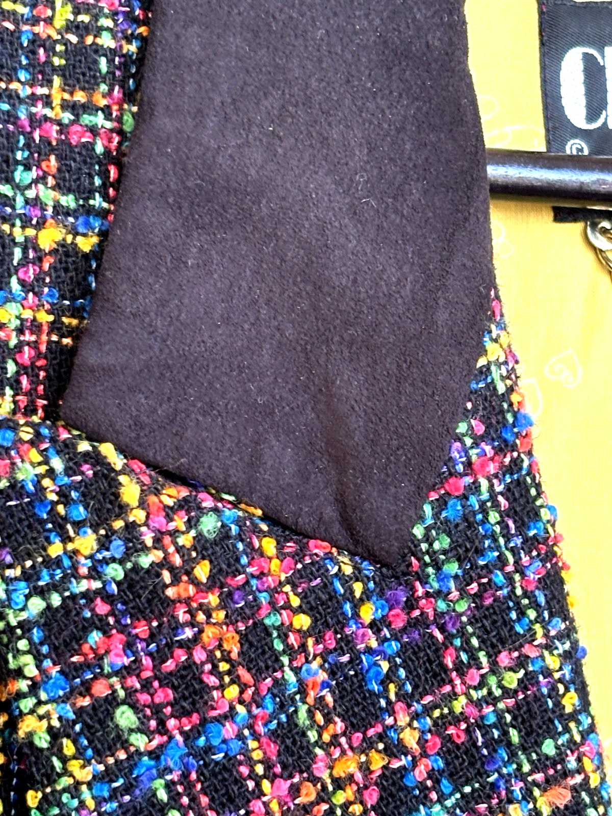 Vintage Criscione New York Multicolor Tweed Blazer Jacket Women M