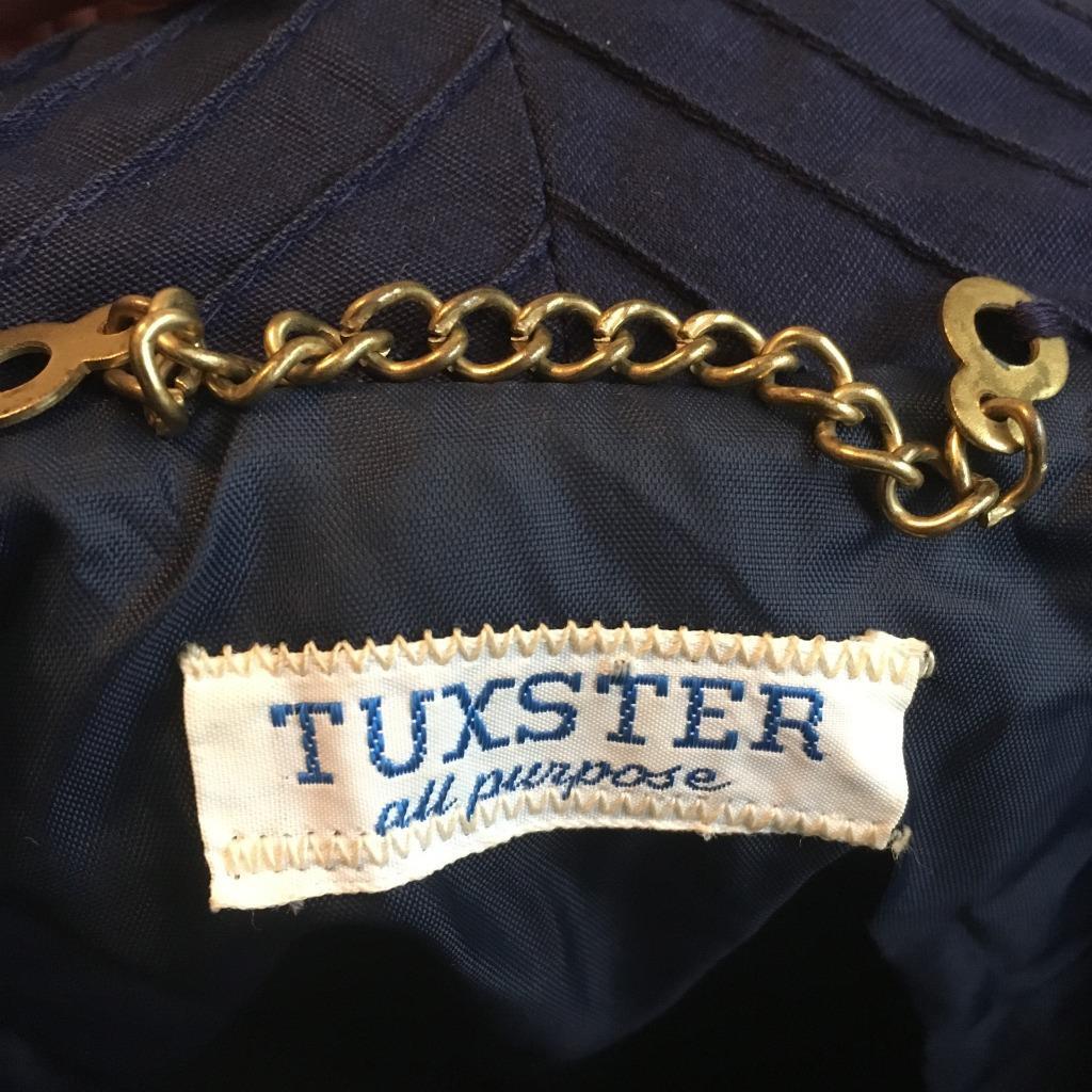 Tuxster All Purpose Vintage 1970’s Blue Pin-tucked Double Breasted Cape