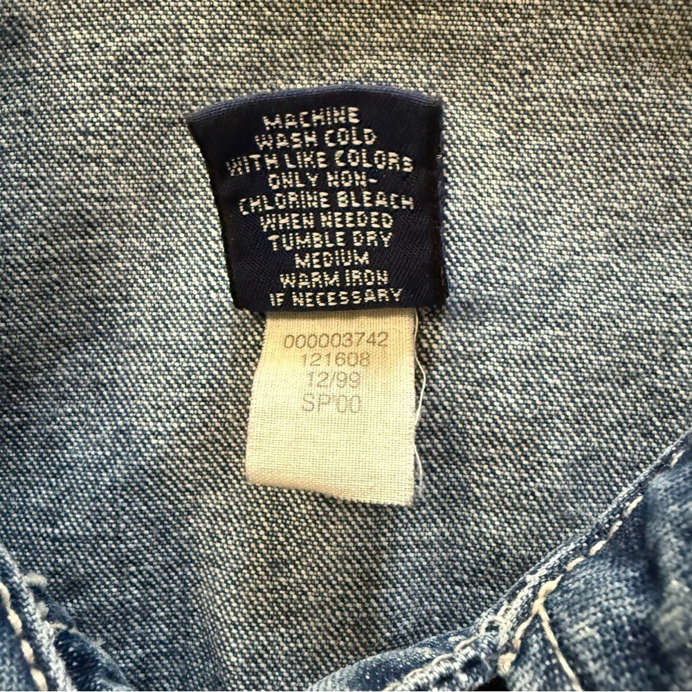 Gap Vintage Classic Blue Jean Denim Jacket Size Medium 90s Y2K