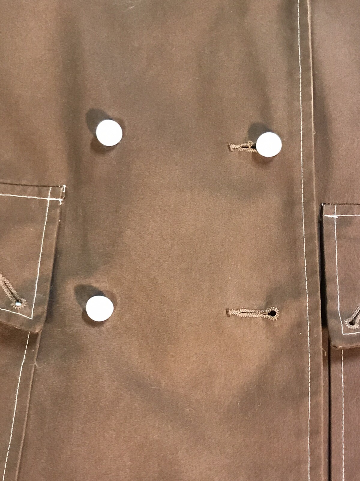 vtg penneys wmns water resistant coat brown 60s 70s sz 12 mod style v4053