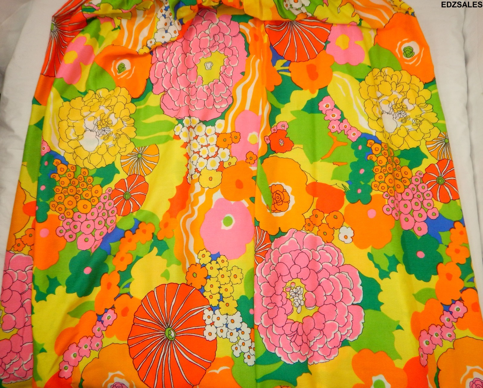 Lilli Diamond Vintage 60s/70s Floral Pattern Dress