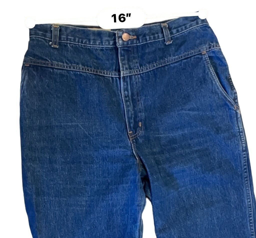 VTG 80s 90s Denim Republic Jeans Vintage Taper High Rise drop V-yoke Mom