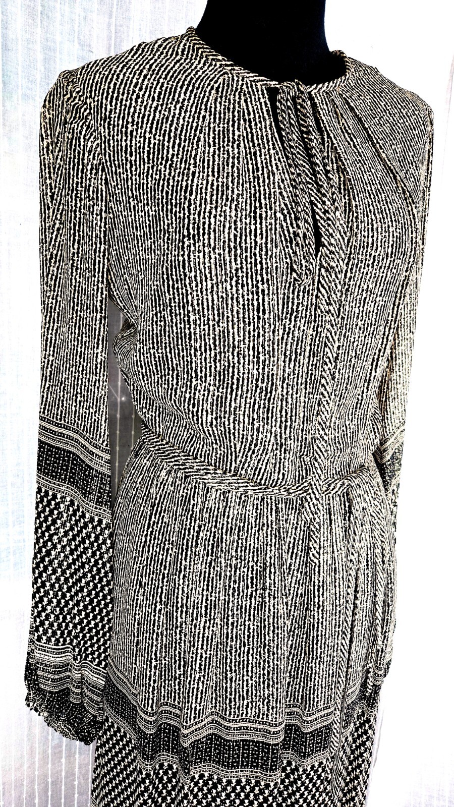 JEAN LOUIS for I. MAGNIN Vintage 1970s Dress Bohenmian Peasant Classic Elegance