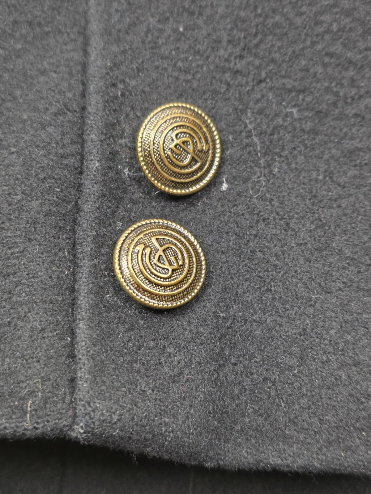 Vtg Giorgio Sant Angelo Women’s Blazer Wool Cashmere Italy Black Jacket Size 14