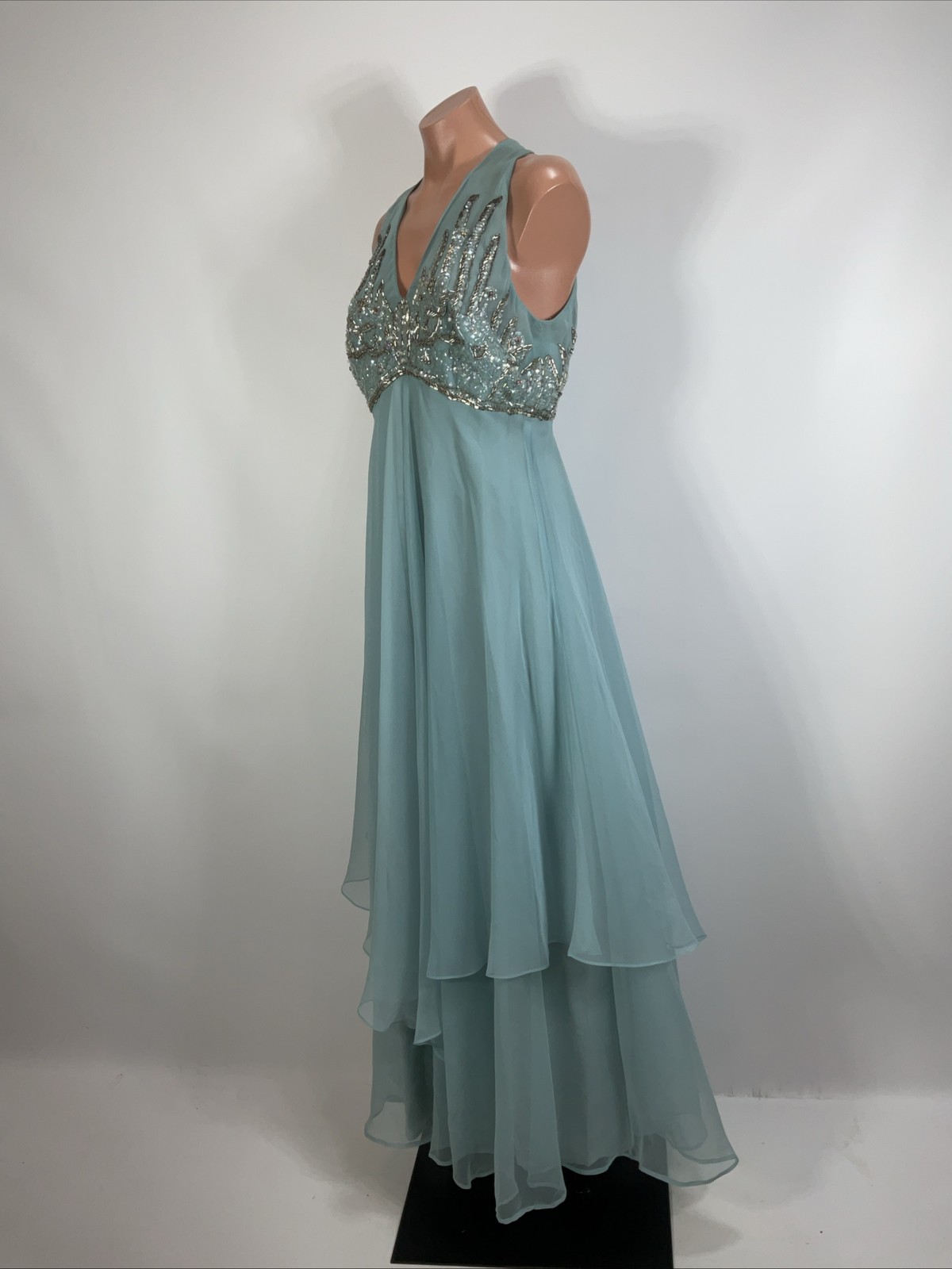 Vintage 1960s Jack Bryan Beaded Evening Cocktail Dress Style 5440 Size 12 NEW!