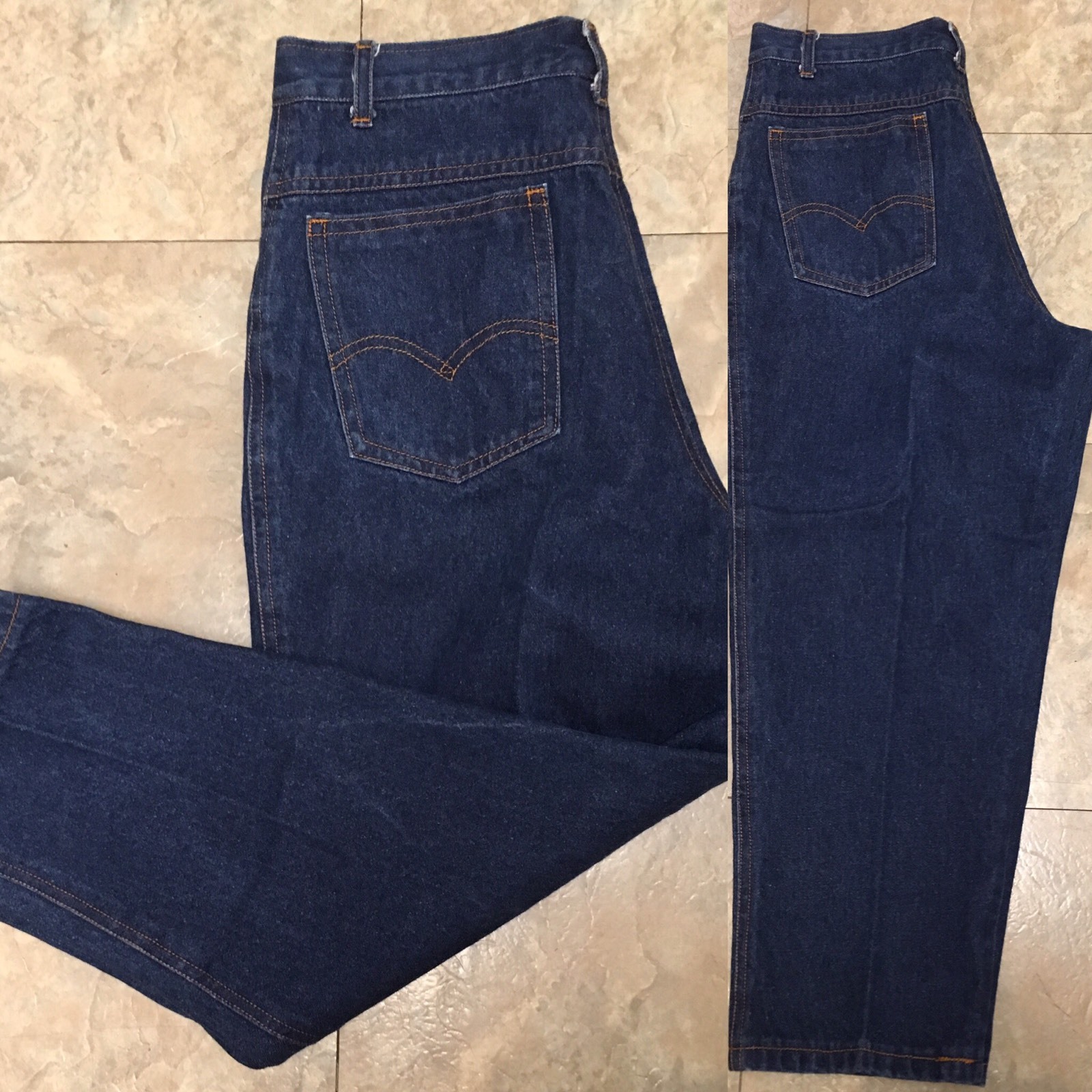 Vintage Levis High Waist Tapered Leg Jeans Made In USA Orange Tab 31 Inch Waist