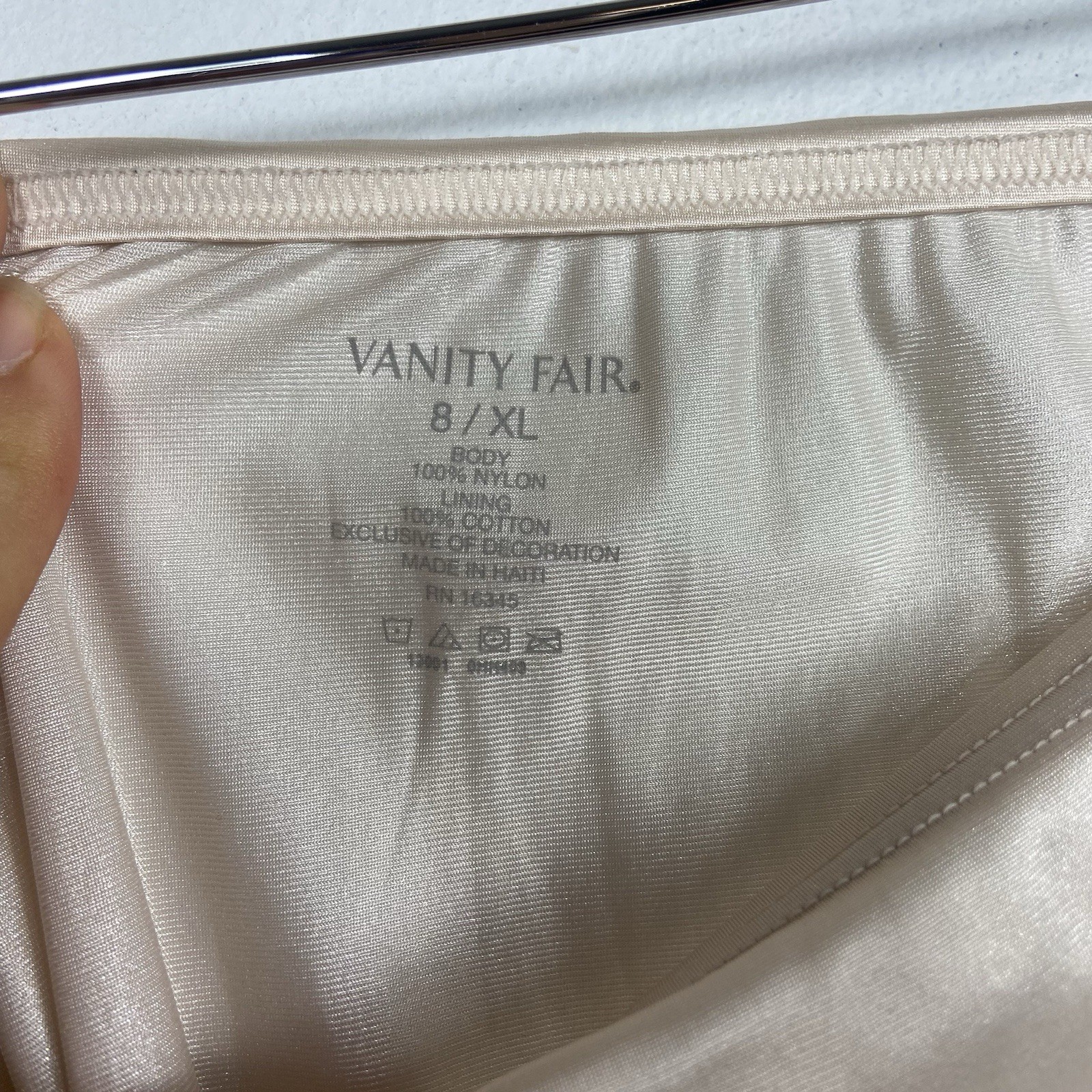 2 Pairs Vintage Vanity Fair 8 / 2XL Silky Panties Lace Nylon Semi Sheer 13-001