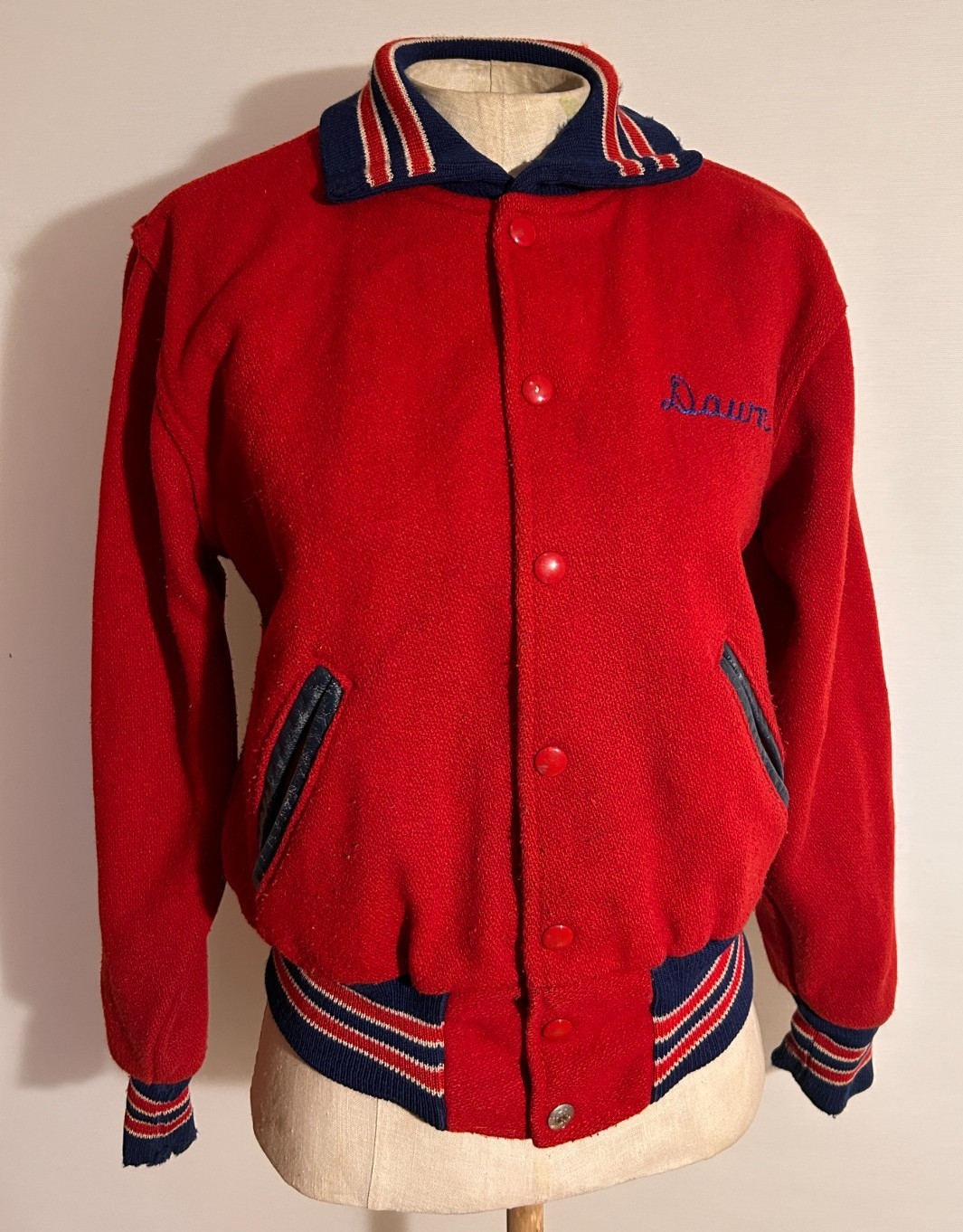 Vtg 50s Christmas Wool Varsity Jacket McKeesport Tigers Pennsylvania BL USA