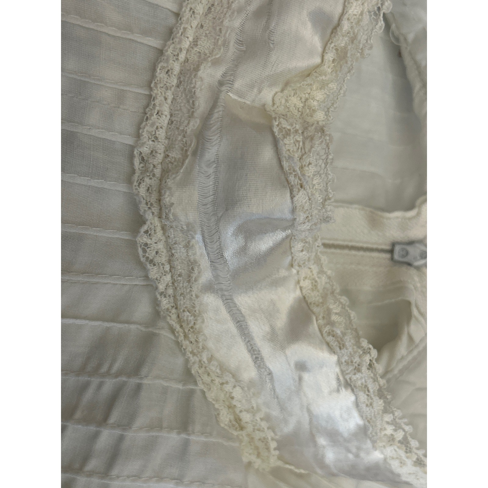 Vintage Victorian Maxi Dress Cottagecore Ethereal White Lace Nightgown Antique