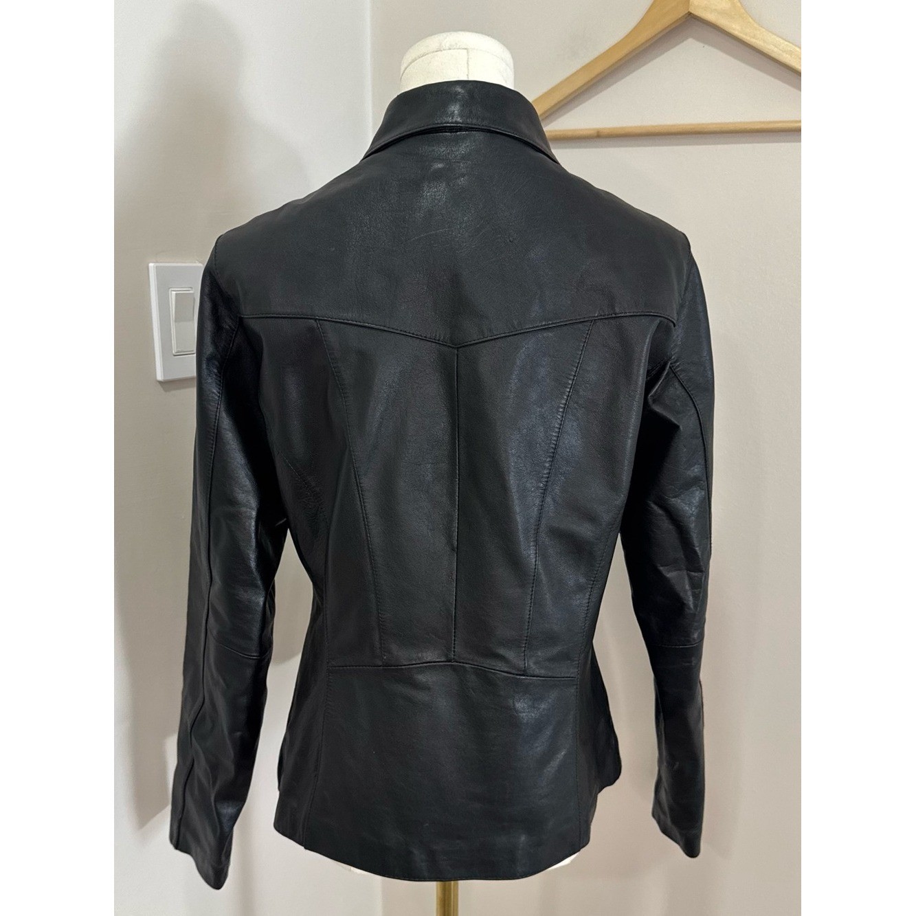 Vintage Wilsons Leather Maxima Ladies Jacket 100% Leather Medium Black