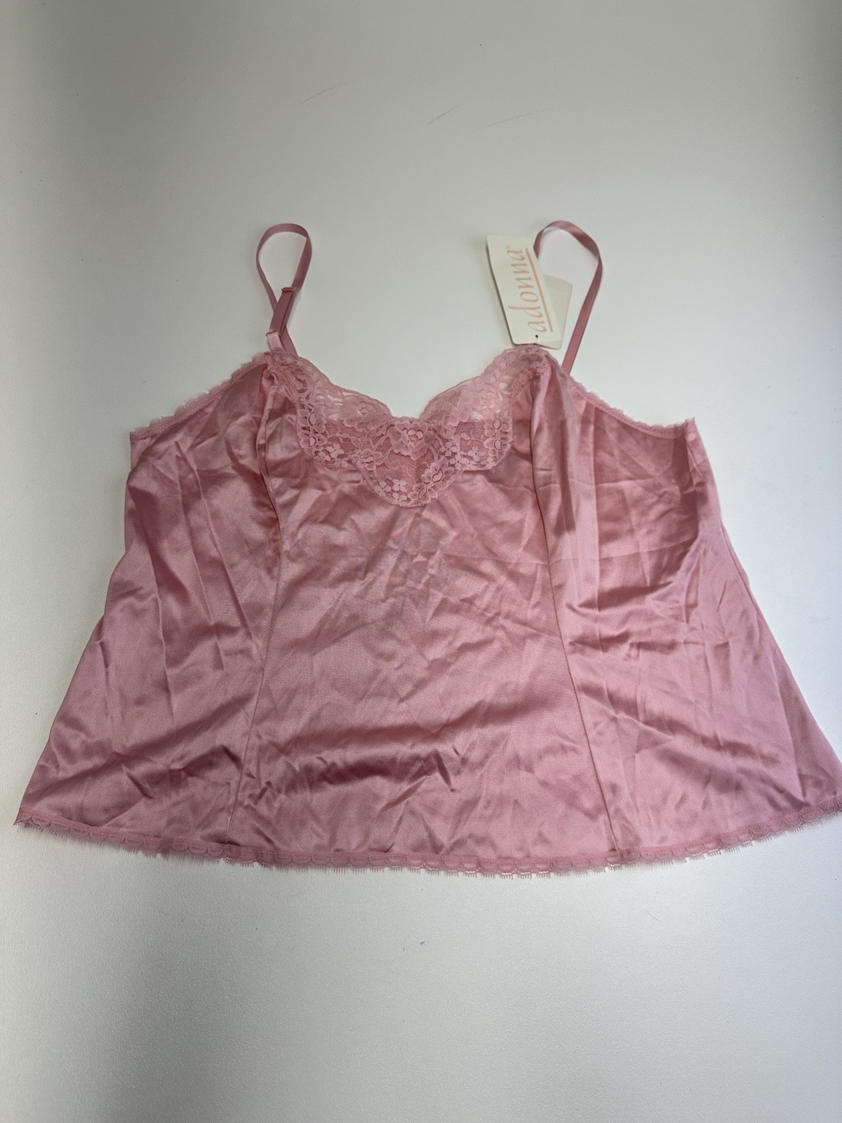 NWT Adonna VTG Pink Cami Made in USA Size 40