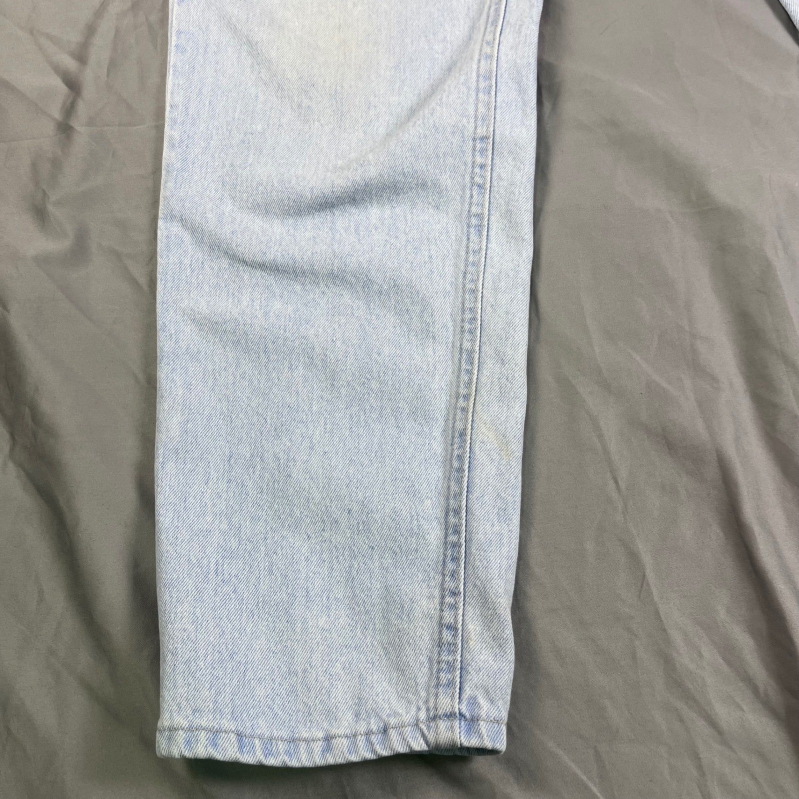 Vintage Lee High Waisted Mom Jeans Light Wash Elastic Waist Tapered Leg 29×32