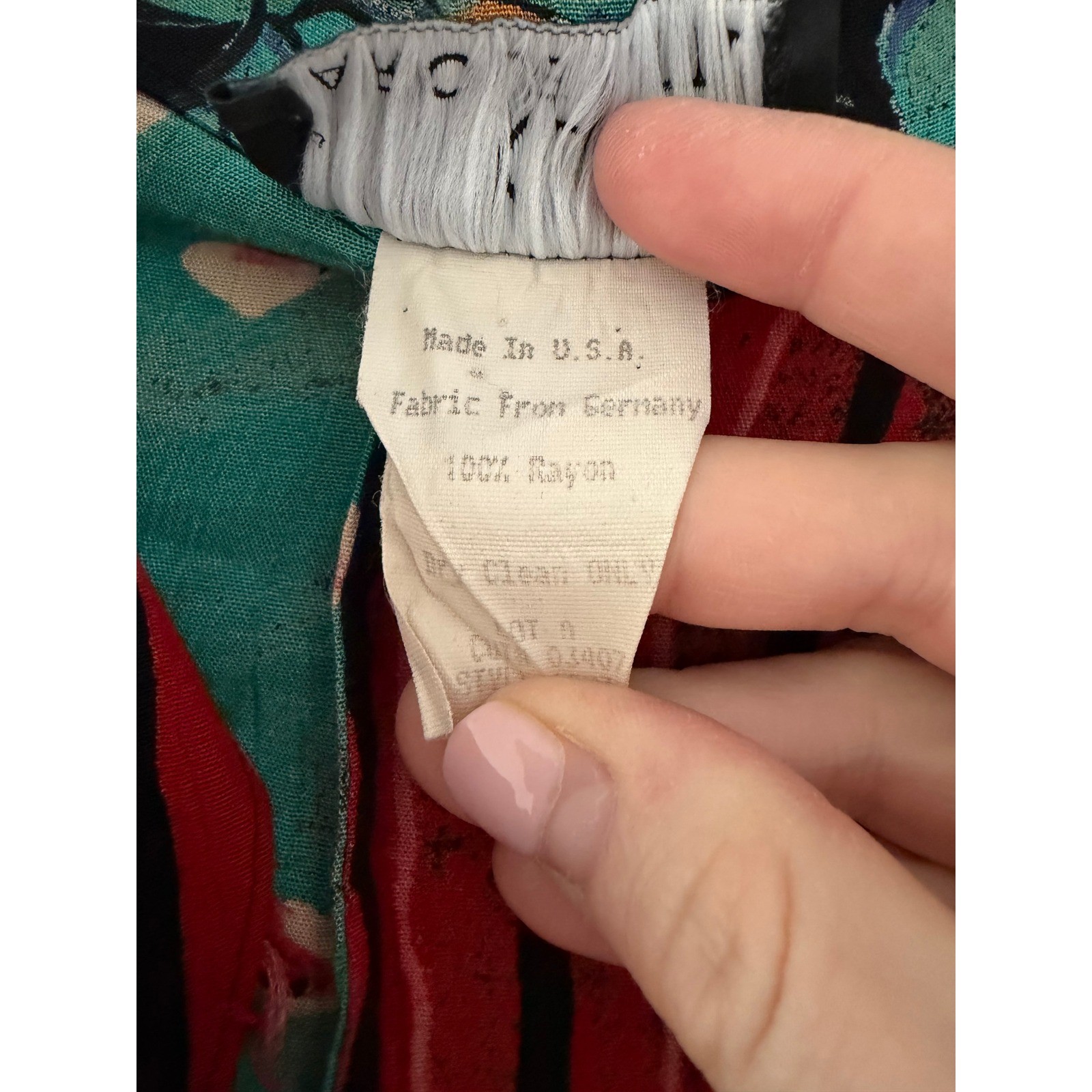 Vintage Carole Little Moulin Rouge Top Tie Detail Retro Funky