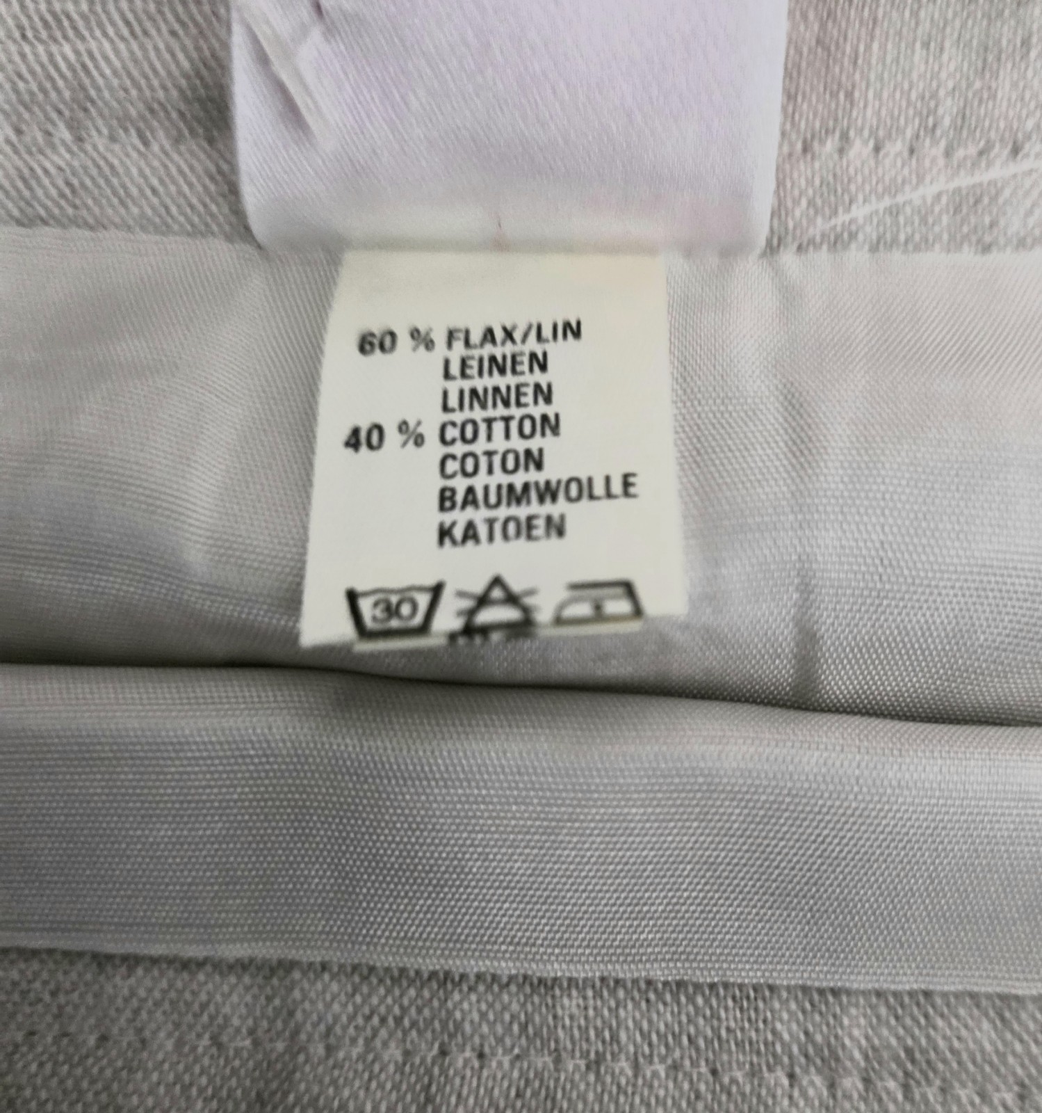Mondi Skirt Sz 44 M/L New Vtg Straight Beige Ecru Linen Blend ’90s Office Career