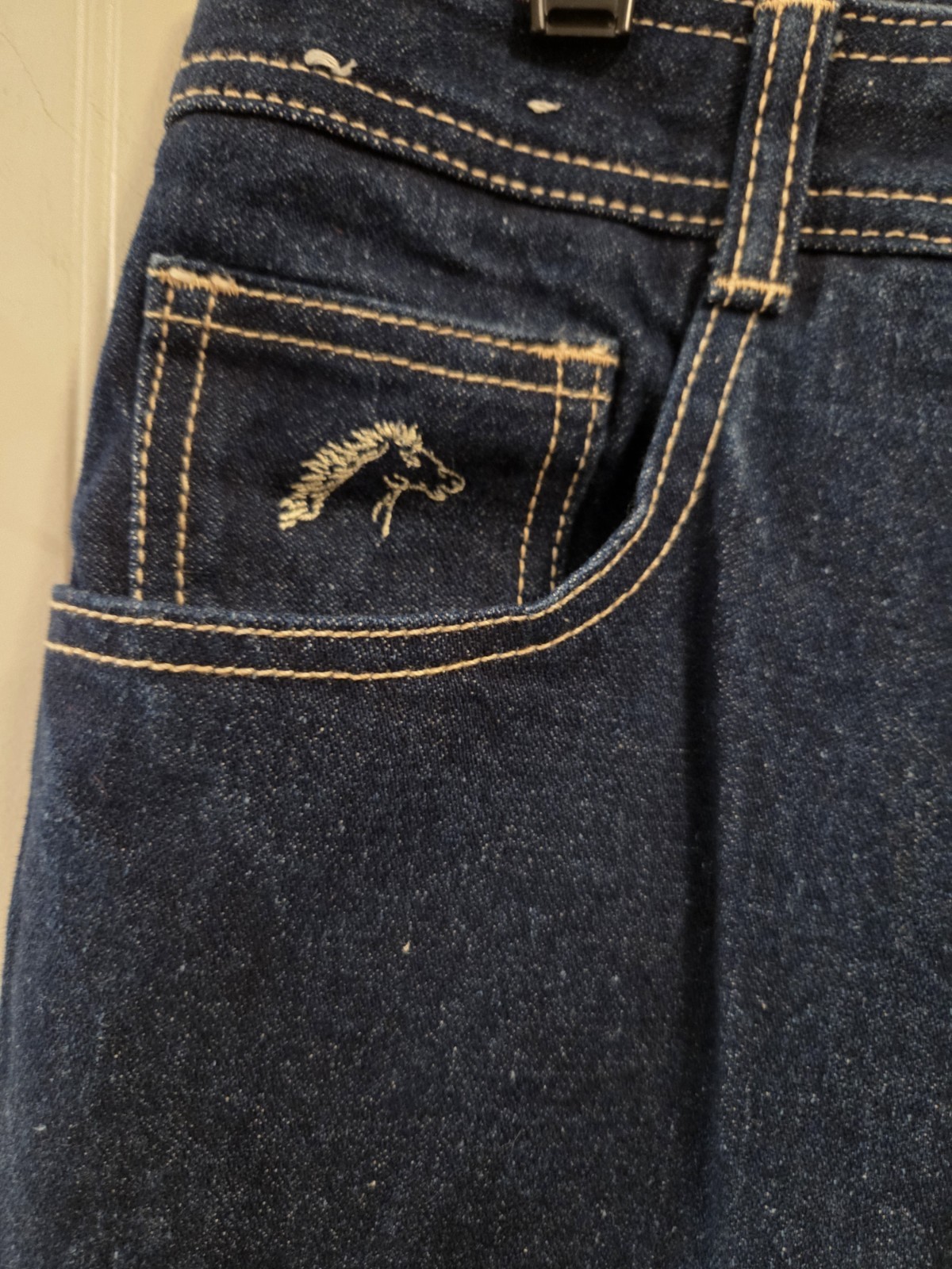 1980s Vintage Jordache Straight Leg Dark Wash Jeans 34X32