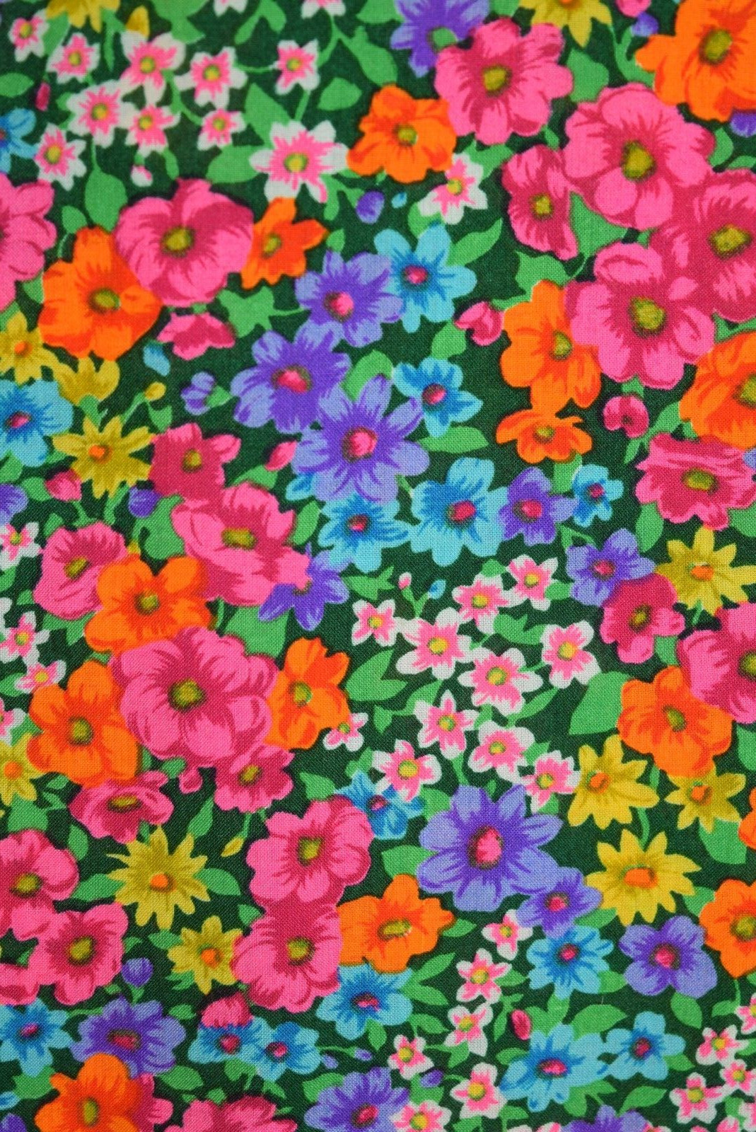 Vintage 60s Dress Womens S Floral Multicolor Maxi Short Sleeve Day Hippy Boho