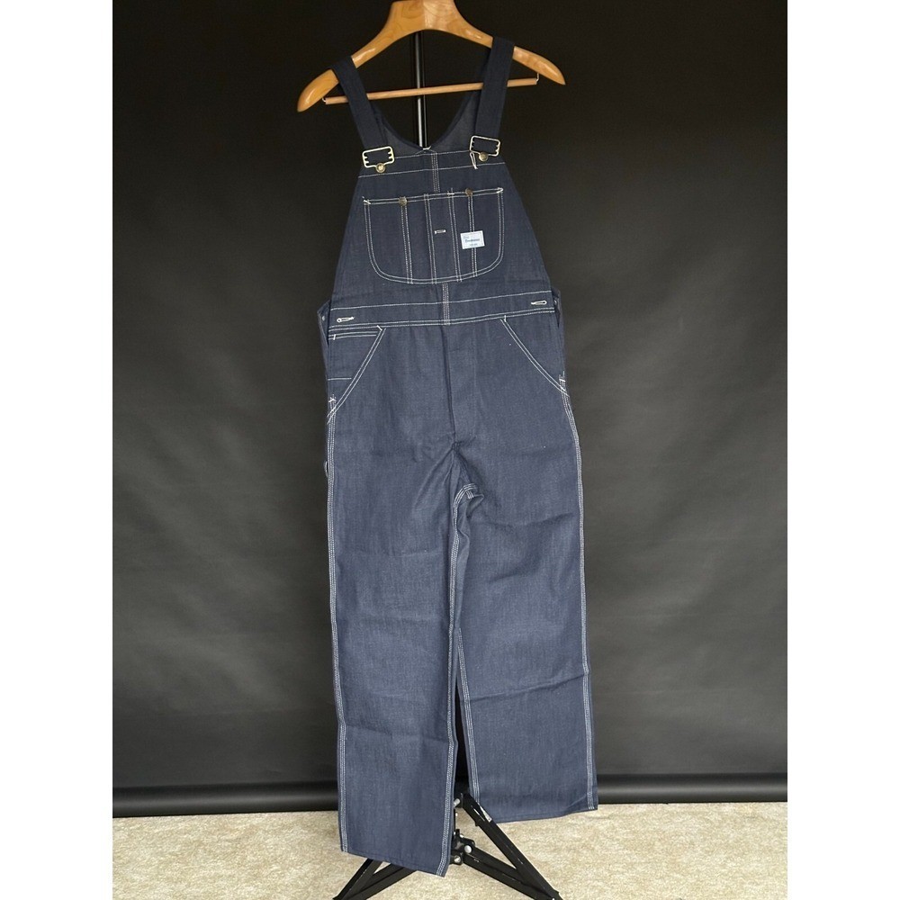 NWOT Vintage Sears Overalls Mens 36×30 Blue Tradewear Carpenter Denim Workwear