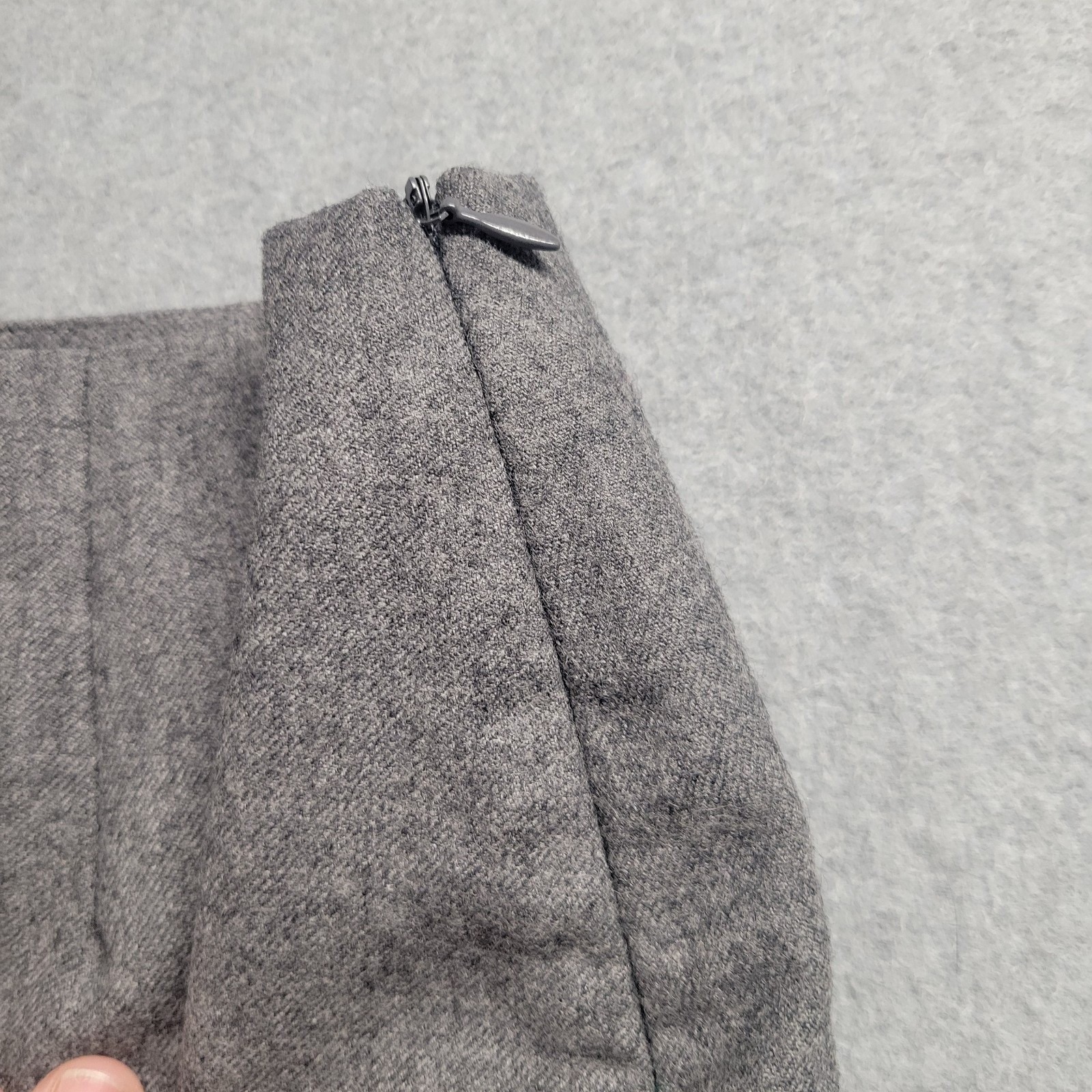 Abercrombie & Fitch Vintage Gray Worsted Wool Pencil Skirt Size 12 Made in USA