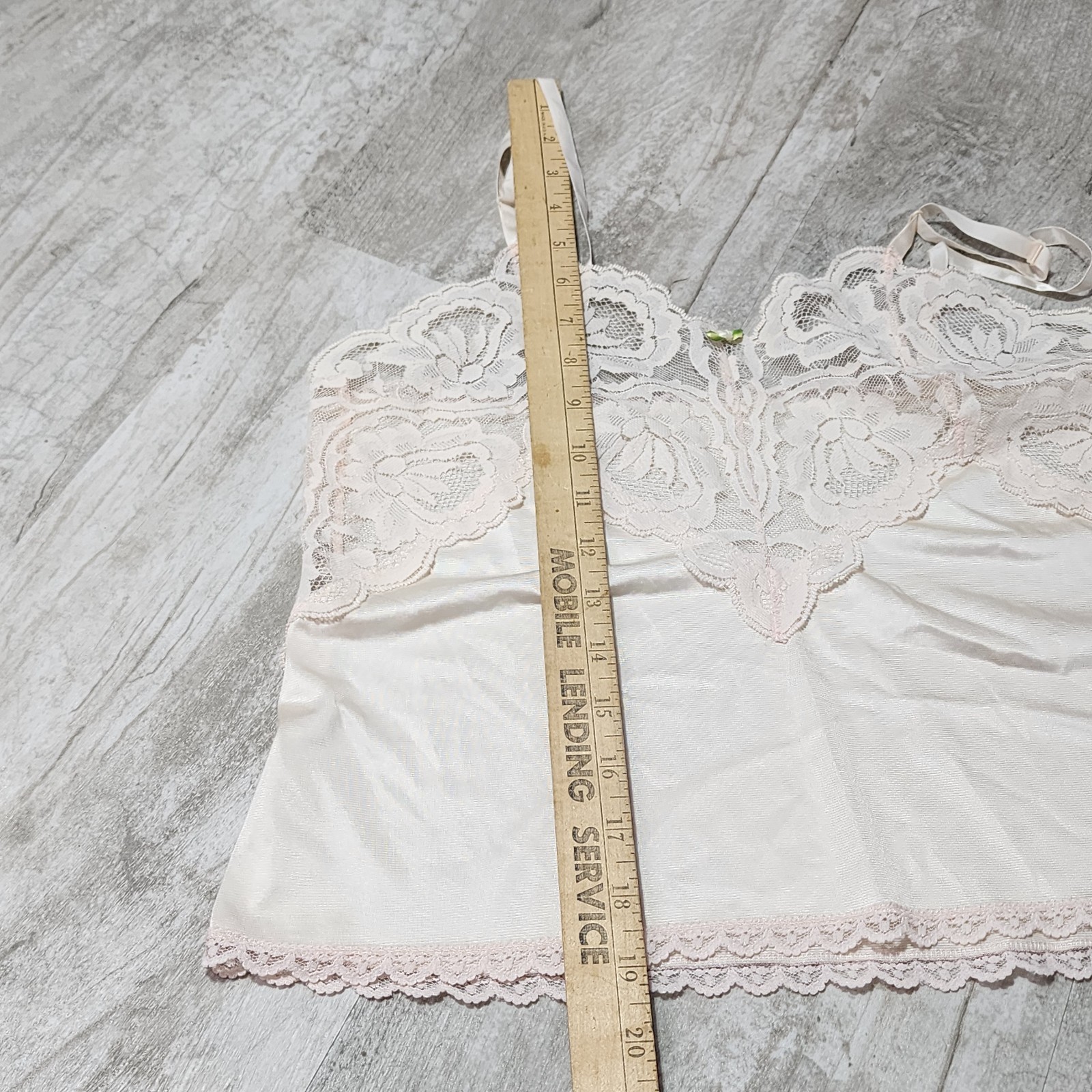 Vintage Body Lites For J.C. Penney Camisole Lacey Details Size 32