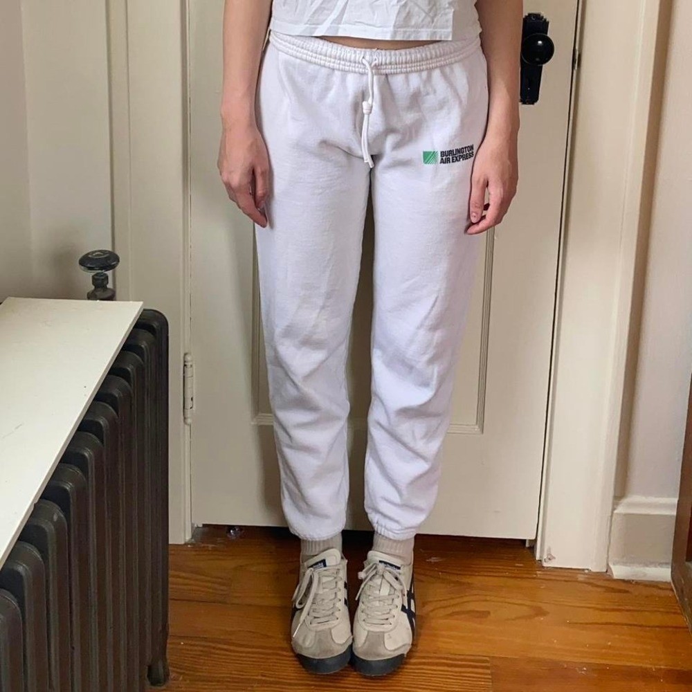 Vintage 90s y2k low rise spellout sweatpants with drawstring Size M jerzeez