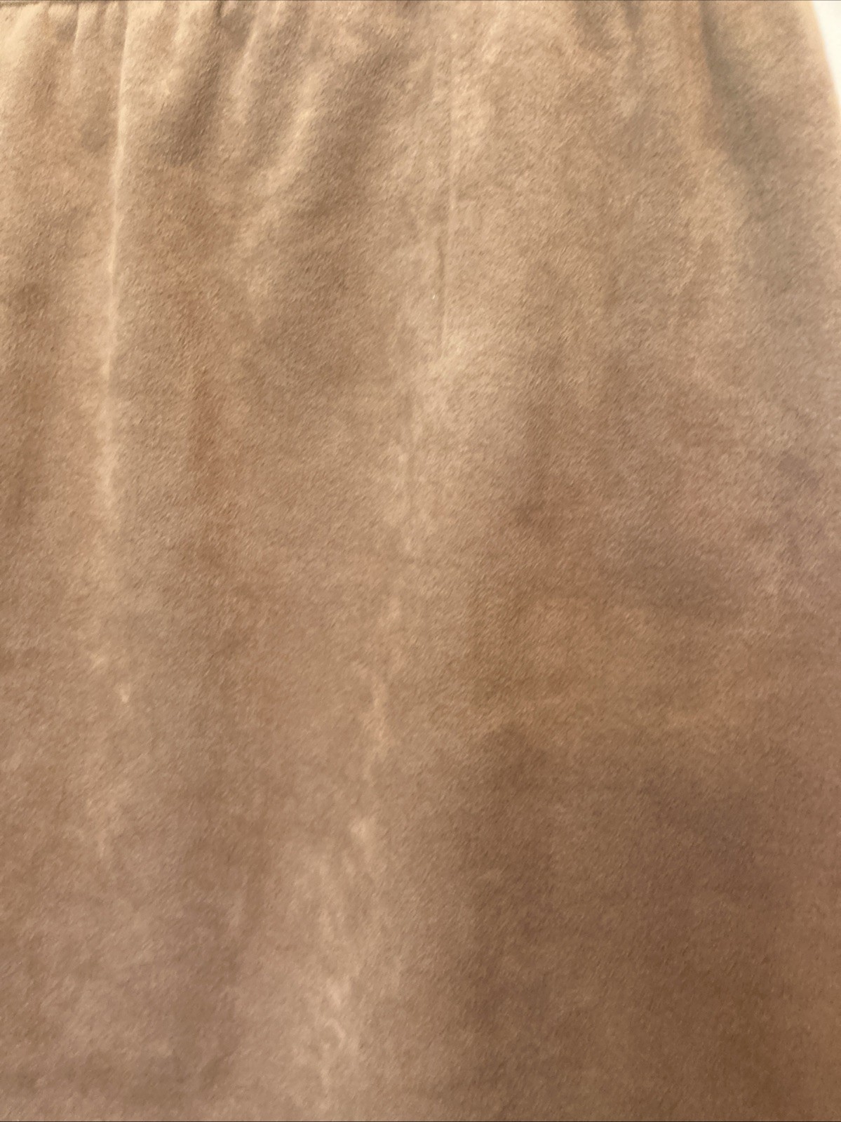 vintage faux suede size 12 brown below knee skirt suit