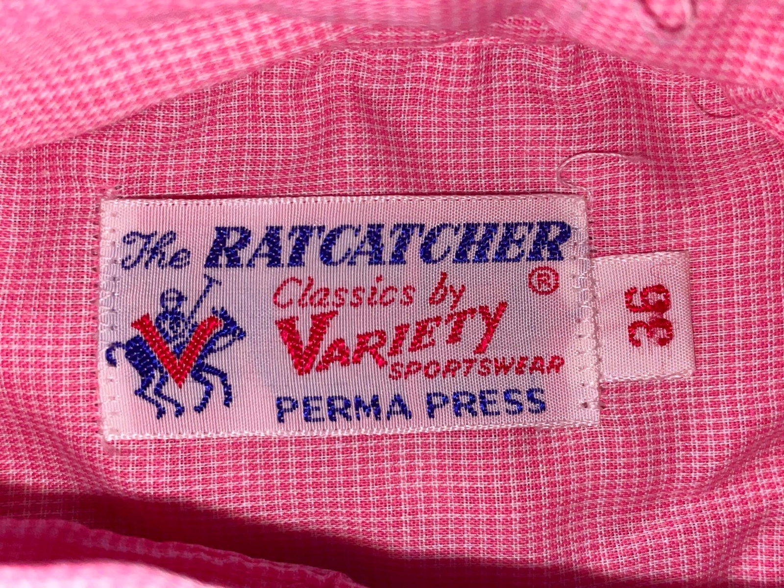 VTG 70 WOMENS 36 VARIETY RATCATCHER SLEEVELESS COLLARLESS EQUESTRIAN HORSE SHIRT