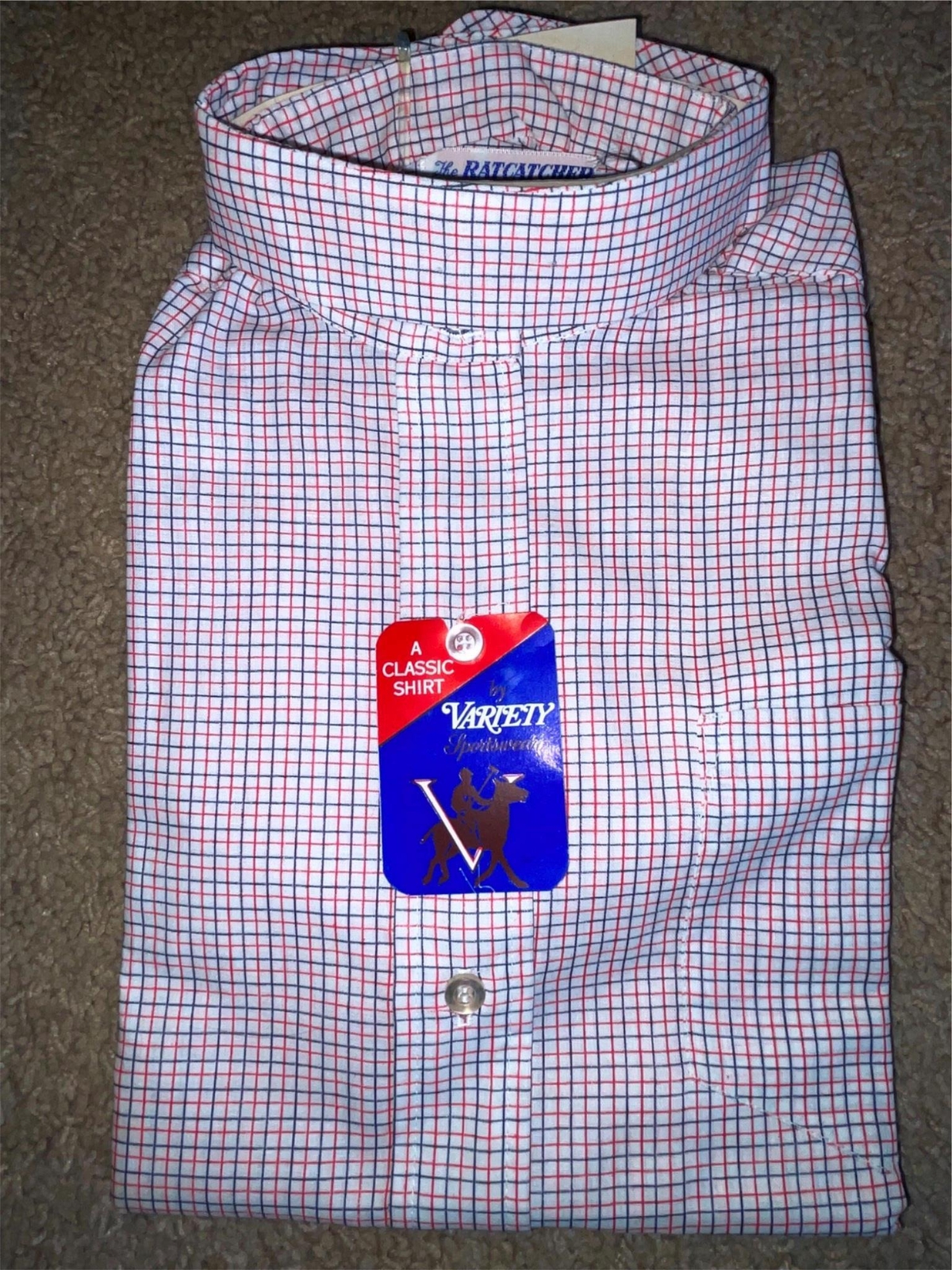 VTG 70S WOMEN NEW RATCATCHER SLEEVELESS COLLARLESS BUTTON DRESS EQUESTRIAN SHIRT