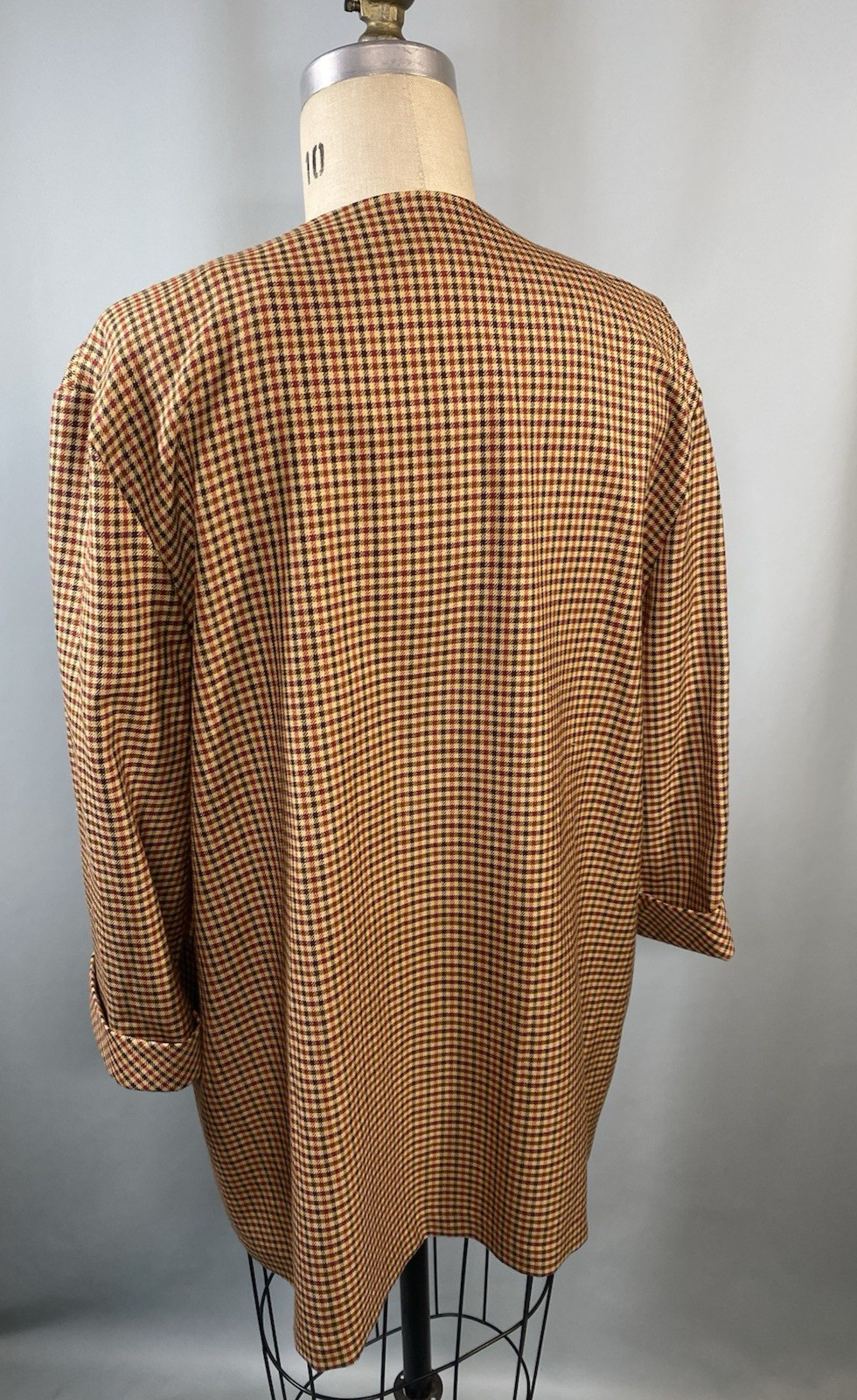 80s 90s Women’s Vintage Jacket Vest SIZE XL EXTRA LARGE 16 DRESS SAVVY brown
