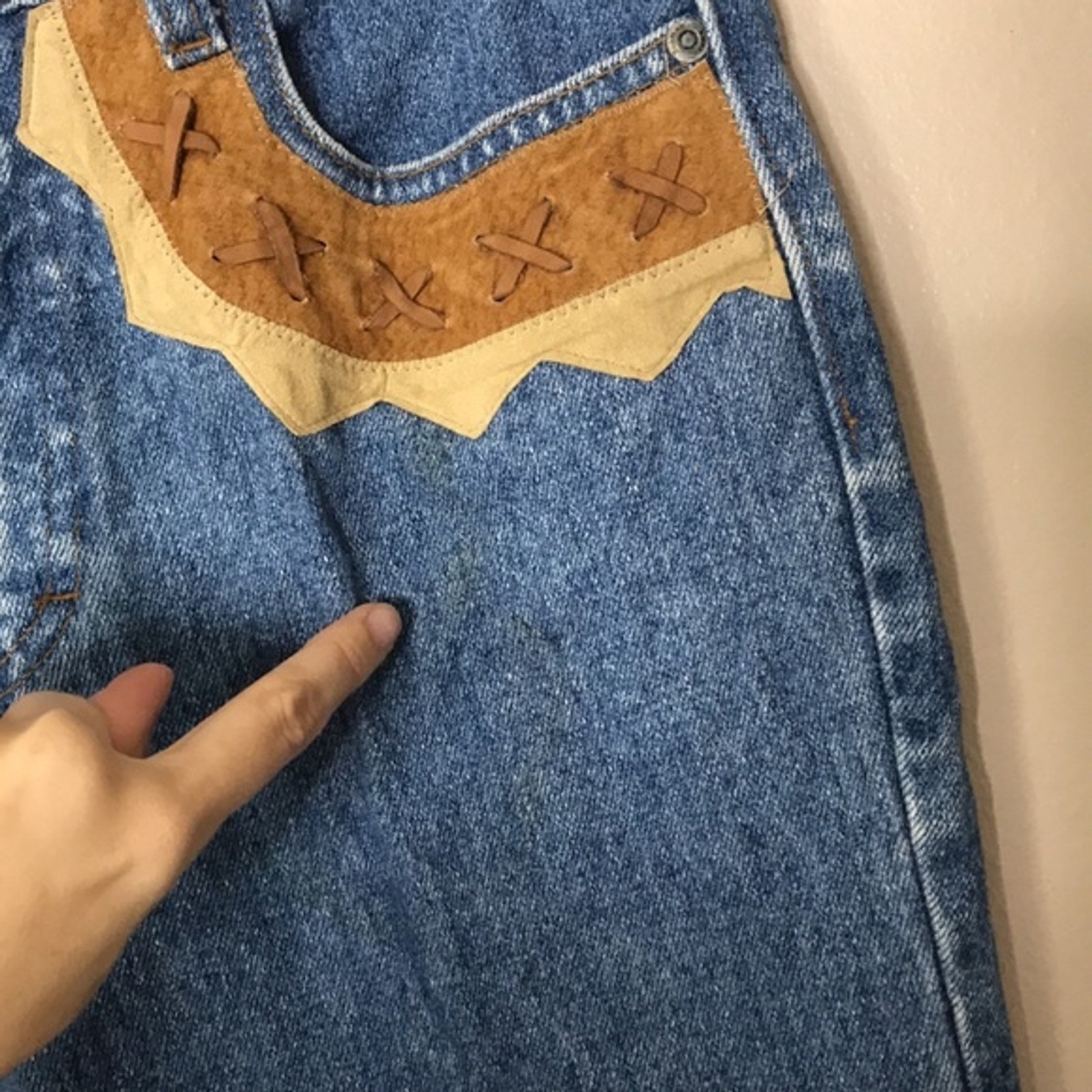 Sapman Paris Jeans Women’s Western High Waisted Mom Denim Blue Size 10