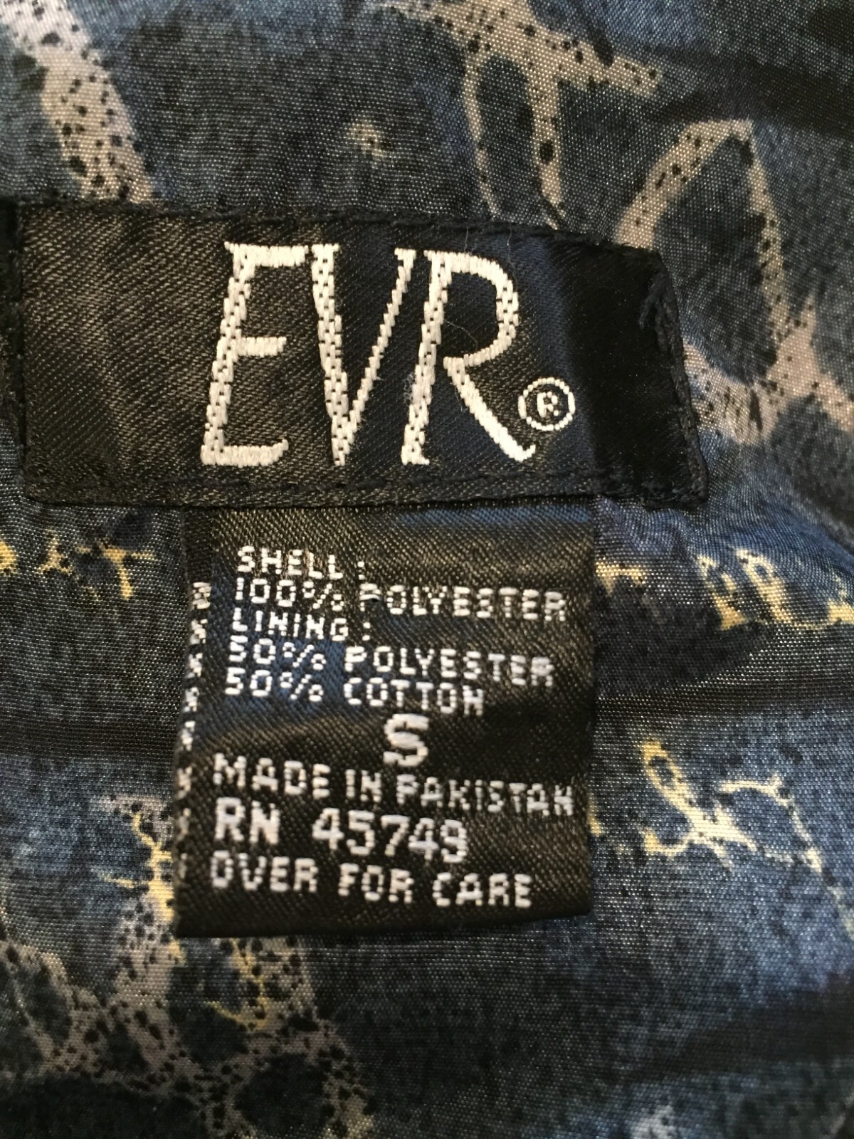 EVR 2pc Sweatsuit Small Blue Zipper Collar Lined Elastic Waist Vintage 80’s