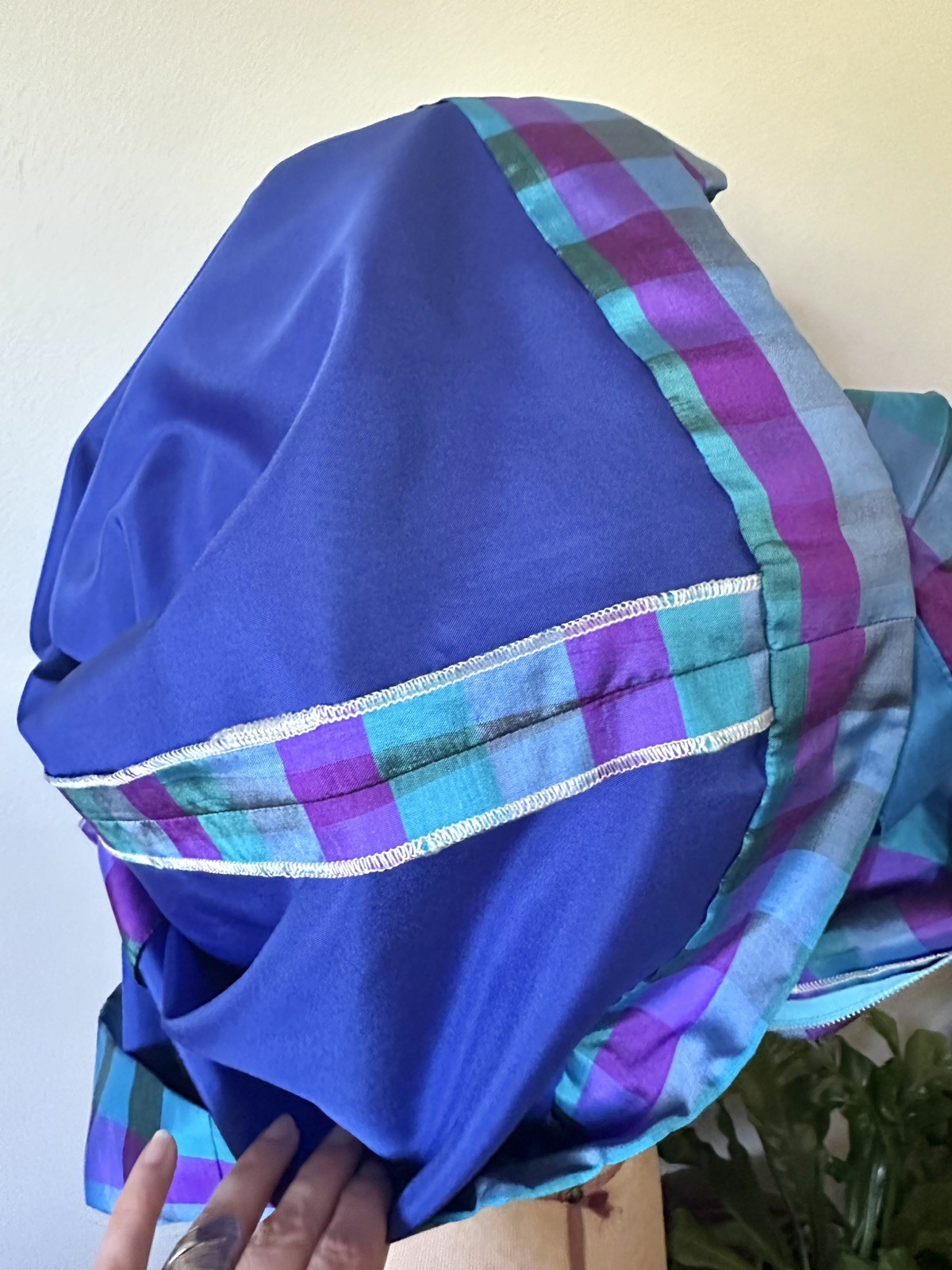 Vintage 60’s Gingham Thai Silk Dress
