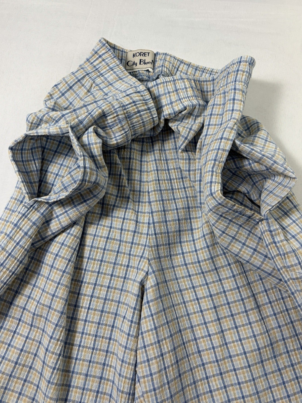 Koret City Blues VINTAGE women’s SZ M Leisure Suit Set Plaid Granny Vibe 2 Piece