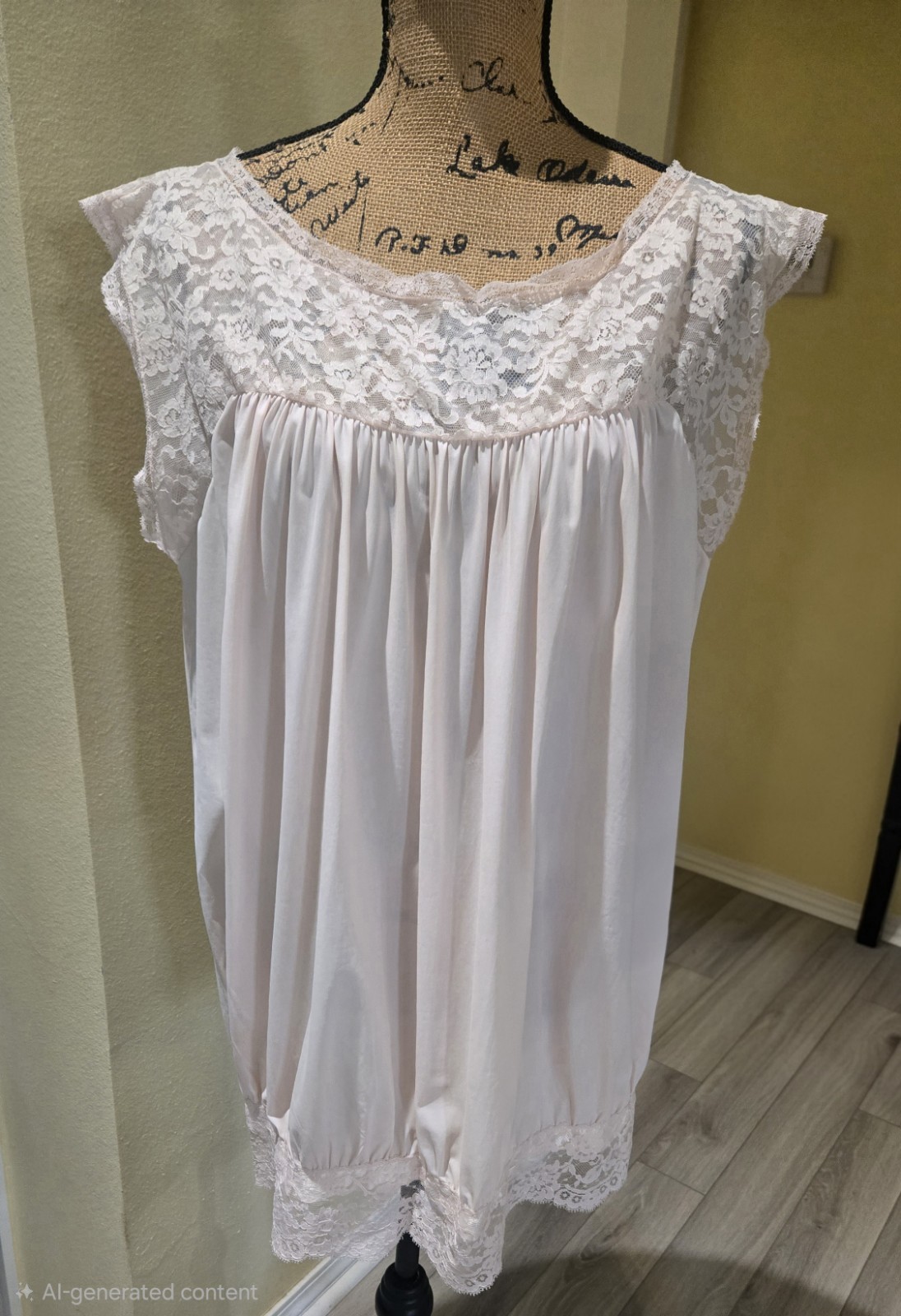 4 Pc Vintage Silky Nightgown Sleep Lingerie Lot Sz Medium