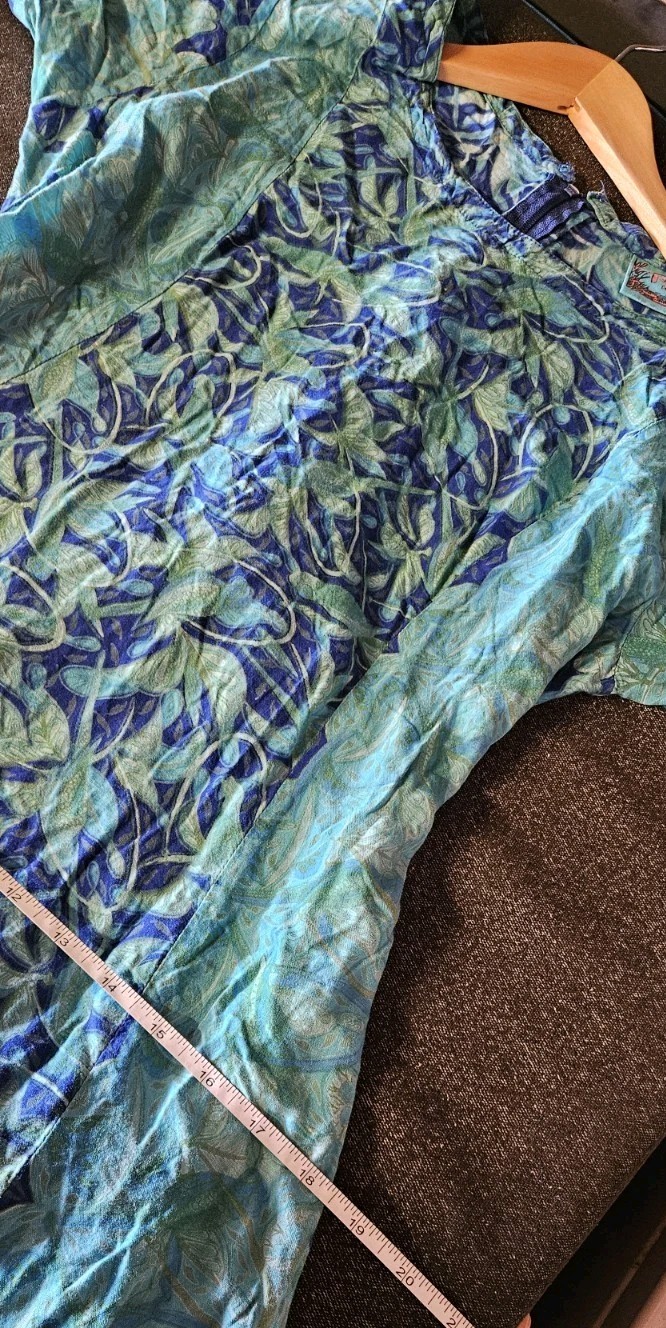 Vintage Rainbow Jo Womens Hawaiian Maxi Dress Sz Medium In Good Condition