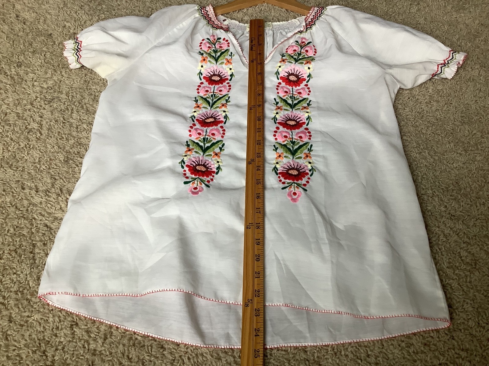 Vintage 70s peasant blouse Medium