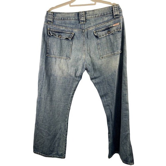 Guess VTG Jeans Utility Cargo Style Light Wash Denim Pants 36×30
