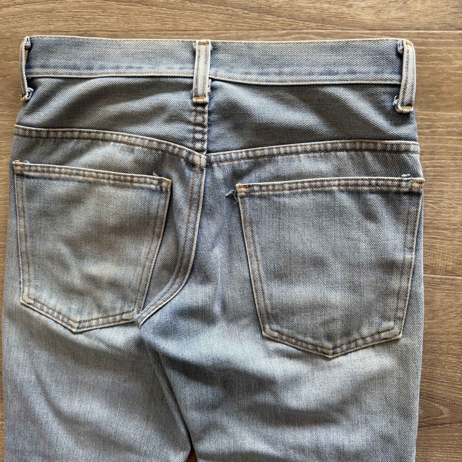 Vintage 70s Plain Pockets JC Penney Flare Bellbottom Jeans 30×31