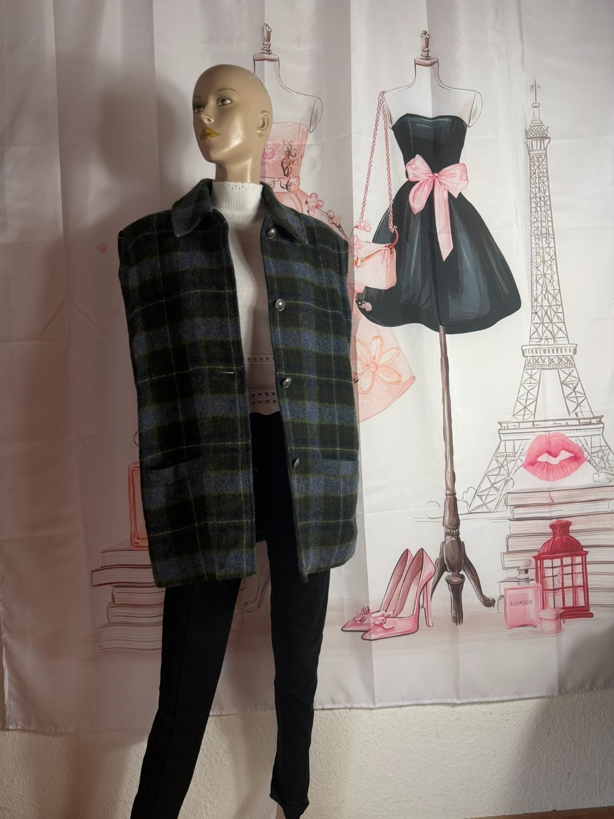 Hammerschmid Alpaca Virgin Wool Jacket 42 44 46 Heritage Check Vintage Luxury