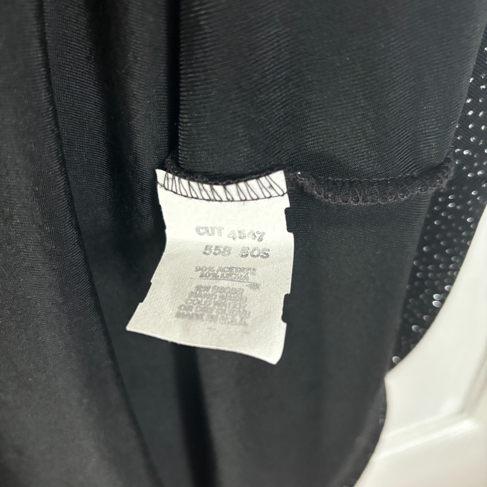 Marian & Maral Dress Sparkle Glitter Black 90s Vintage Stretchy Short Sleeveless
