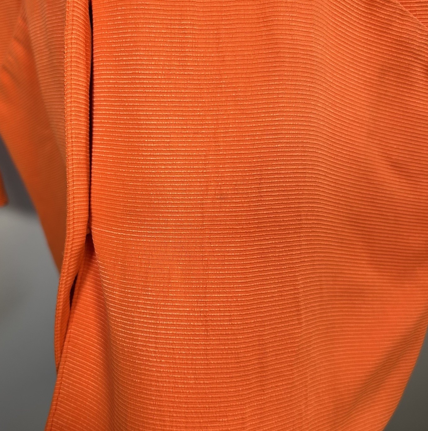 VTG 80s/90s CRISCIONE New York Cache Bright Orange Lace Up Blazer Jacket Sz L