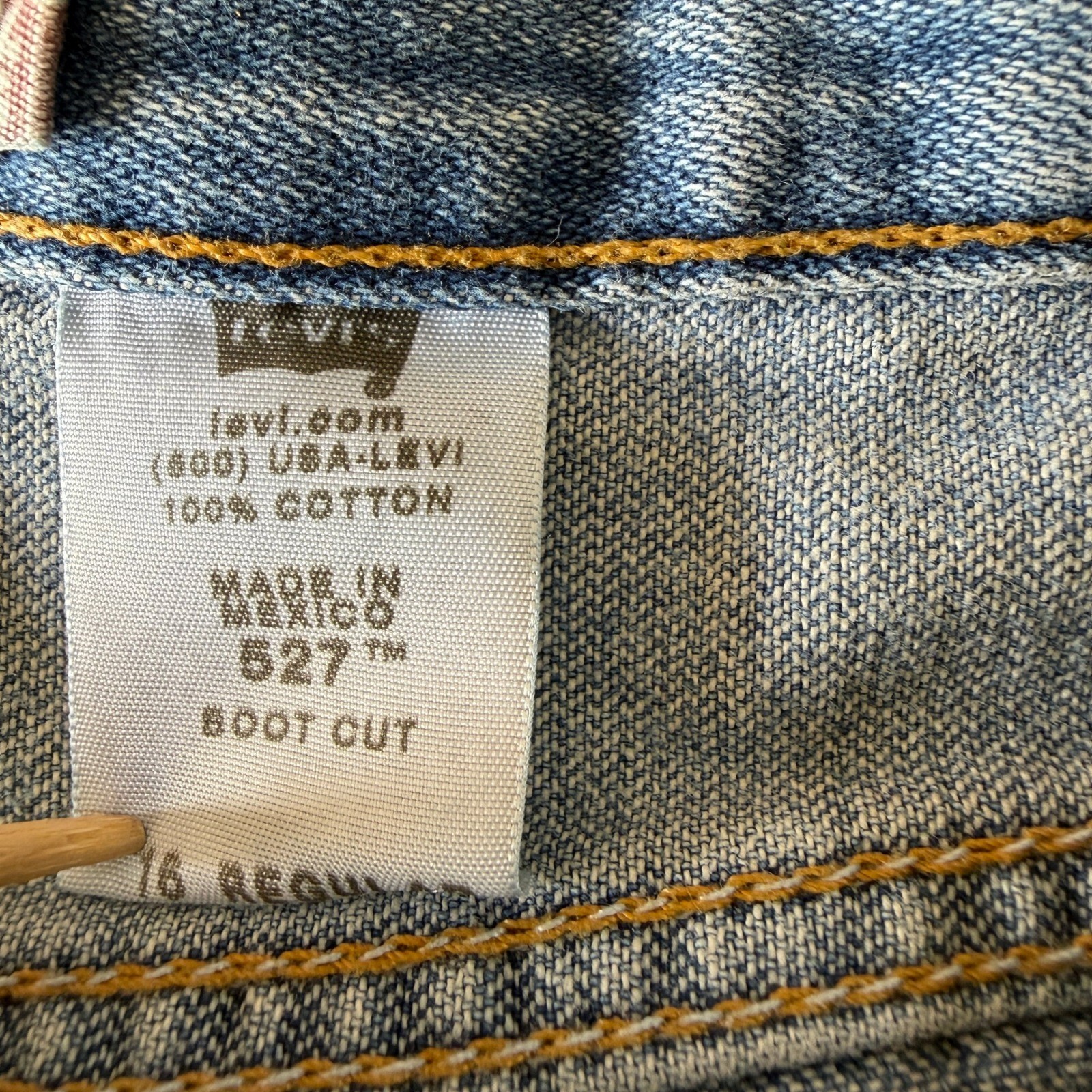 Levis 527 Bootcut Jeans Mens 28×28 Medium Wash Blue Denim Vintage 16 Regular